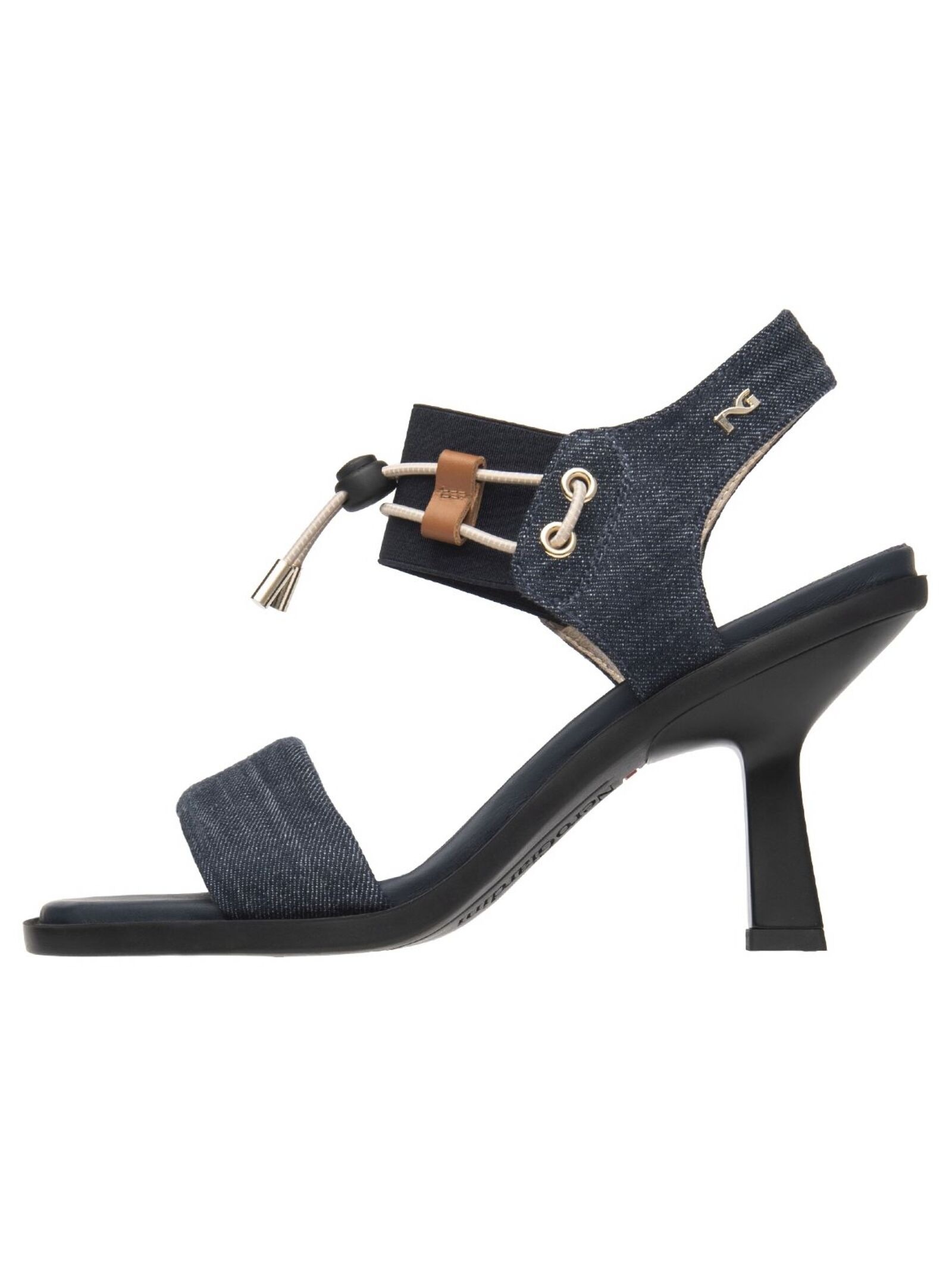 Nero Giardini High-Heel-Sandalette »Nero Giardini Sandalen Leder/Textil«