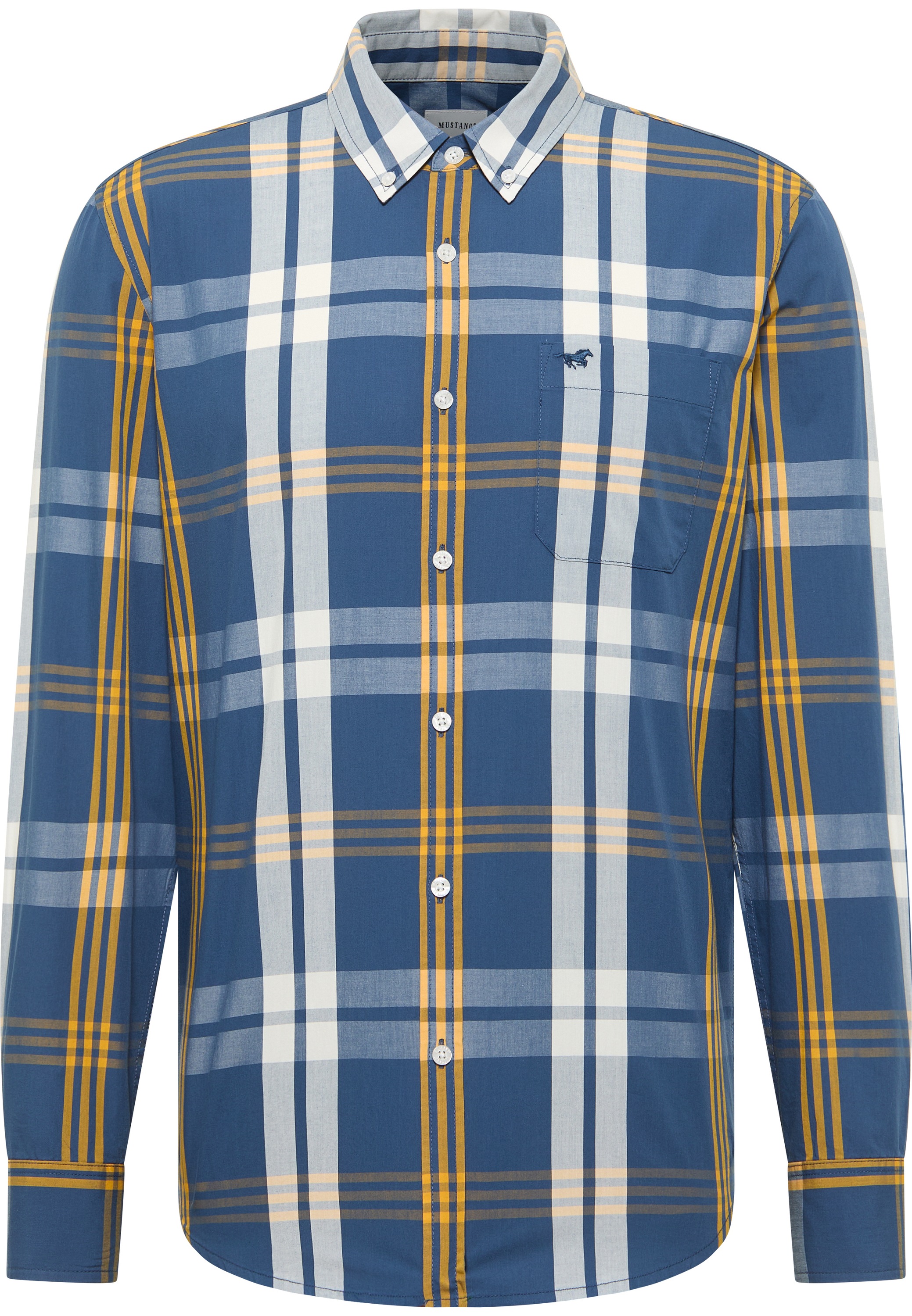 MUSTANG Langarmhemd "Herren Style Chester" günstig online kaufen