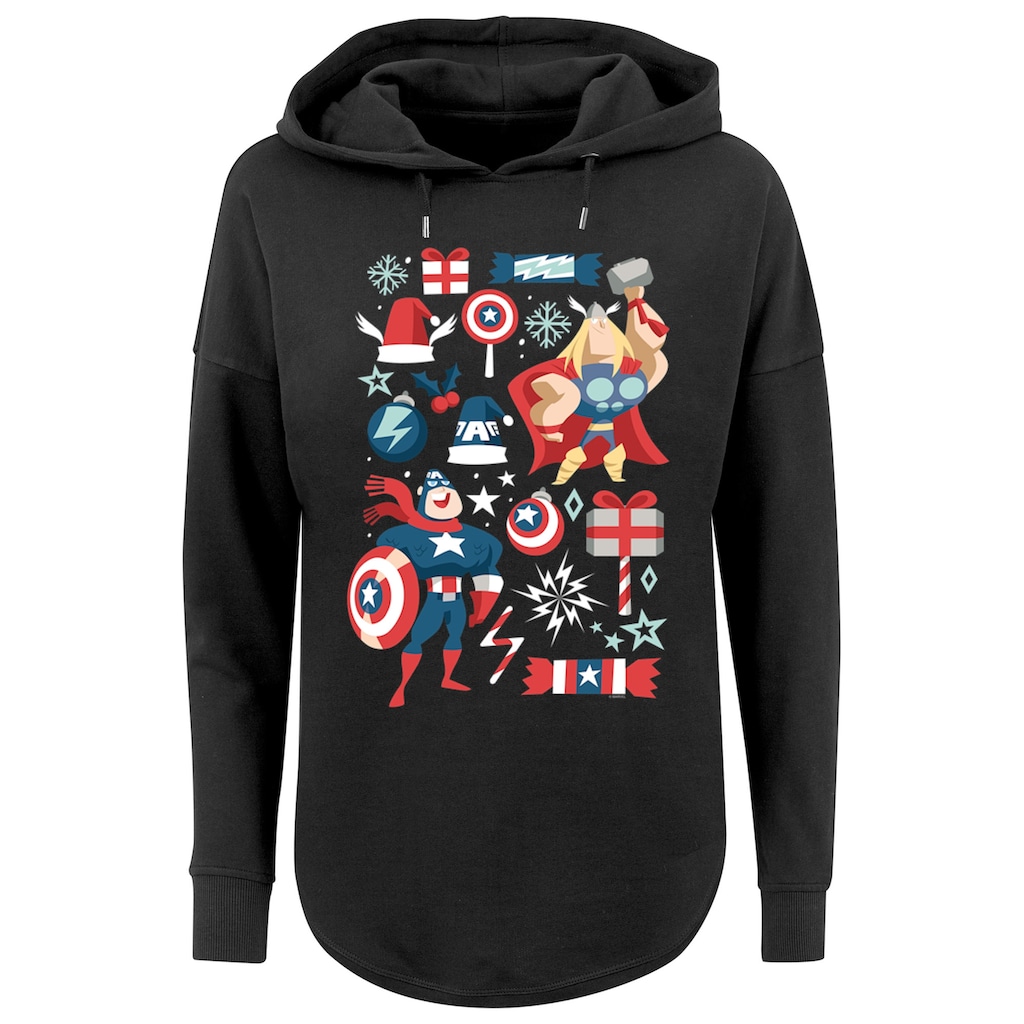 F4NT4STIC Kapuzenpullover »Marvel Thor und Captain America weihnachten«