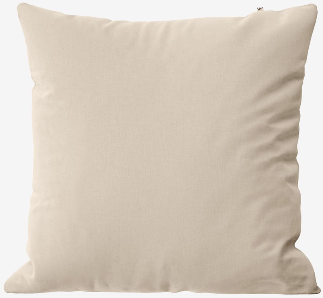 "Kissenbezug WOLKENFELD ""Renforcé Kissenbezug Baumwolle - Natürlich weiches Schlafgefühl"", beige, B:80cm L:80cm, Renforcé, Obermaterial: 100%