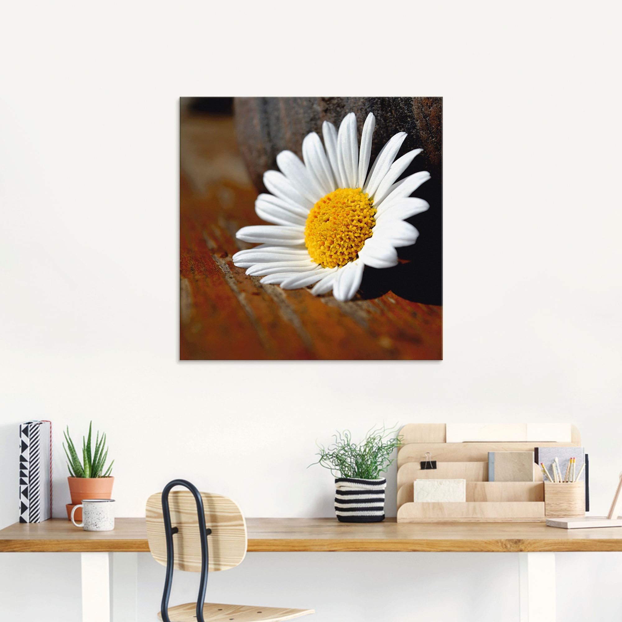Artland Glasbild »Margeriten Stillleben«, Blumen, (1 St.), in verschiedenen Größen