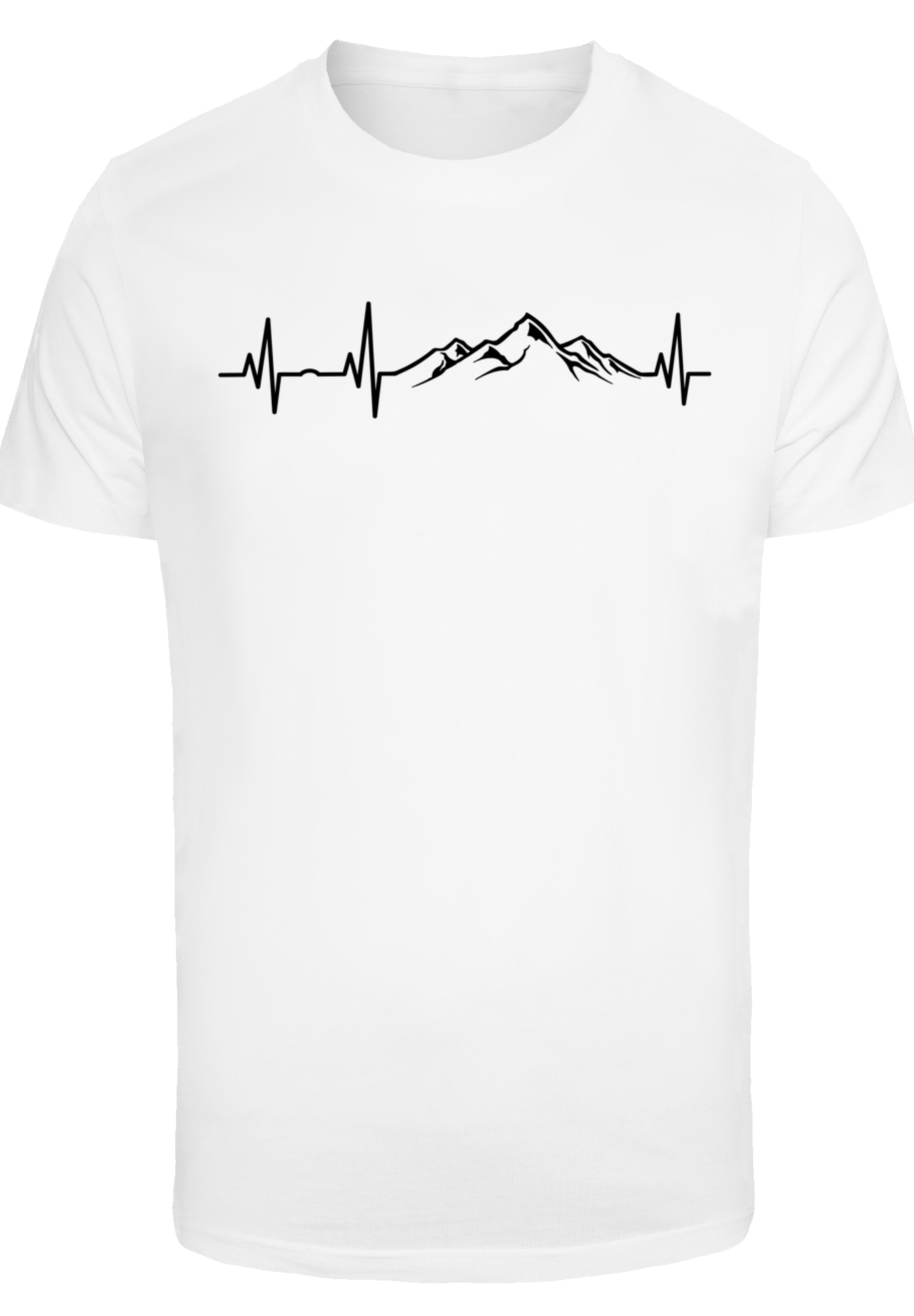 F4NT4STIC T-Shirt »Herzschlag Berge Wandern«, Premium Qualität