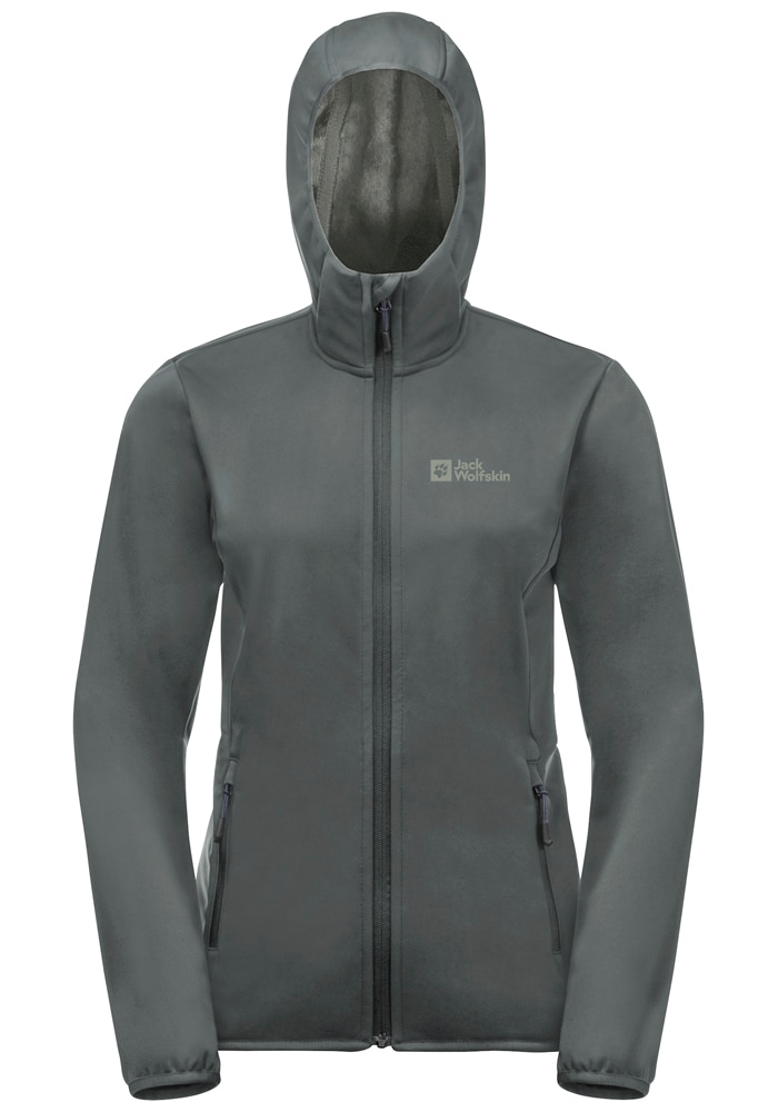 Jack Wolfskin Softshelljacke »WINDHAIN HOODY W«, mit Kapuze