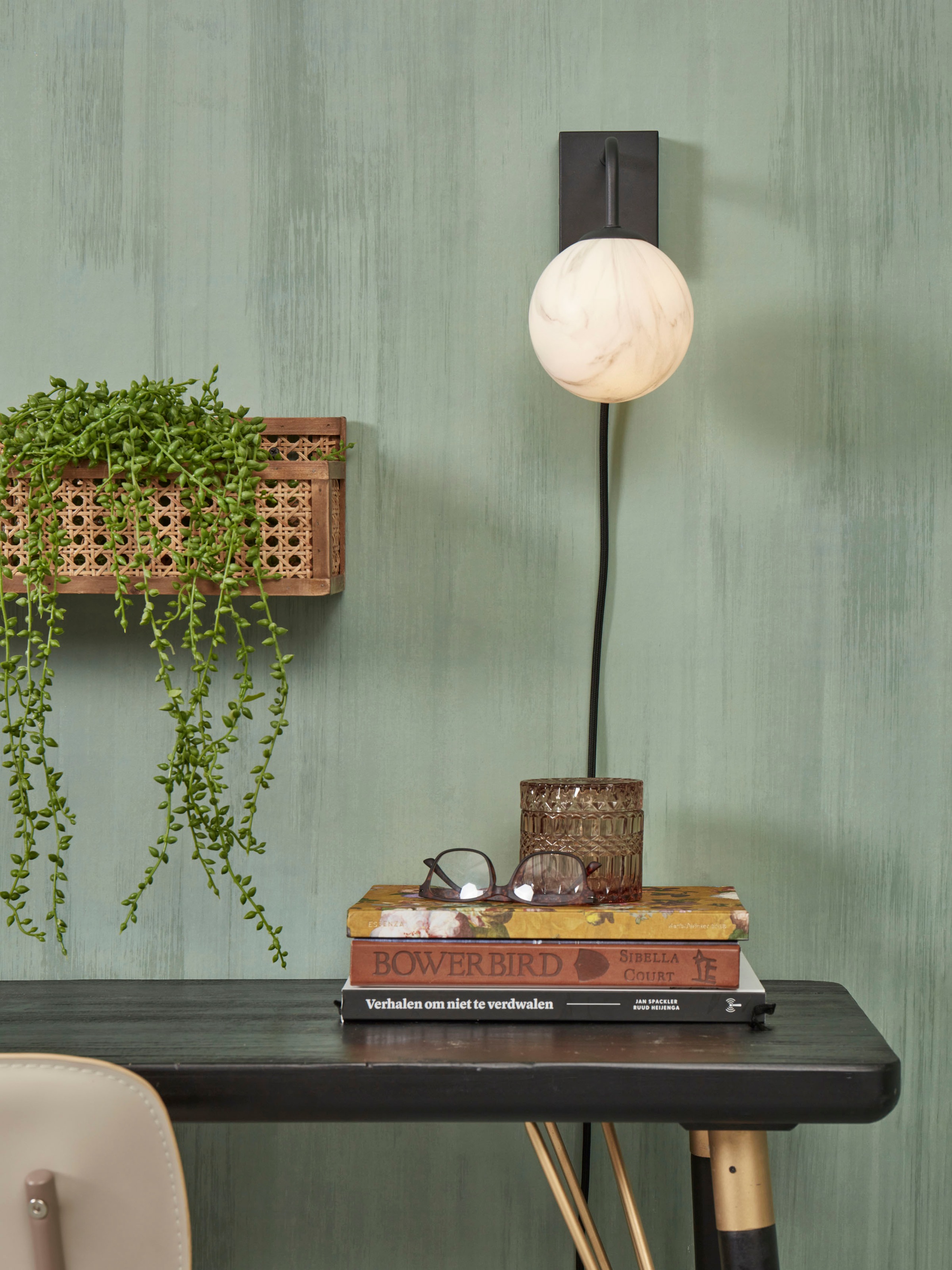 it's About RoMi Wandleuchte »CARRARA«, 1 flammig, Leuchtmittel G9 | LED wechselbar, Marmor Look