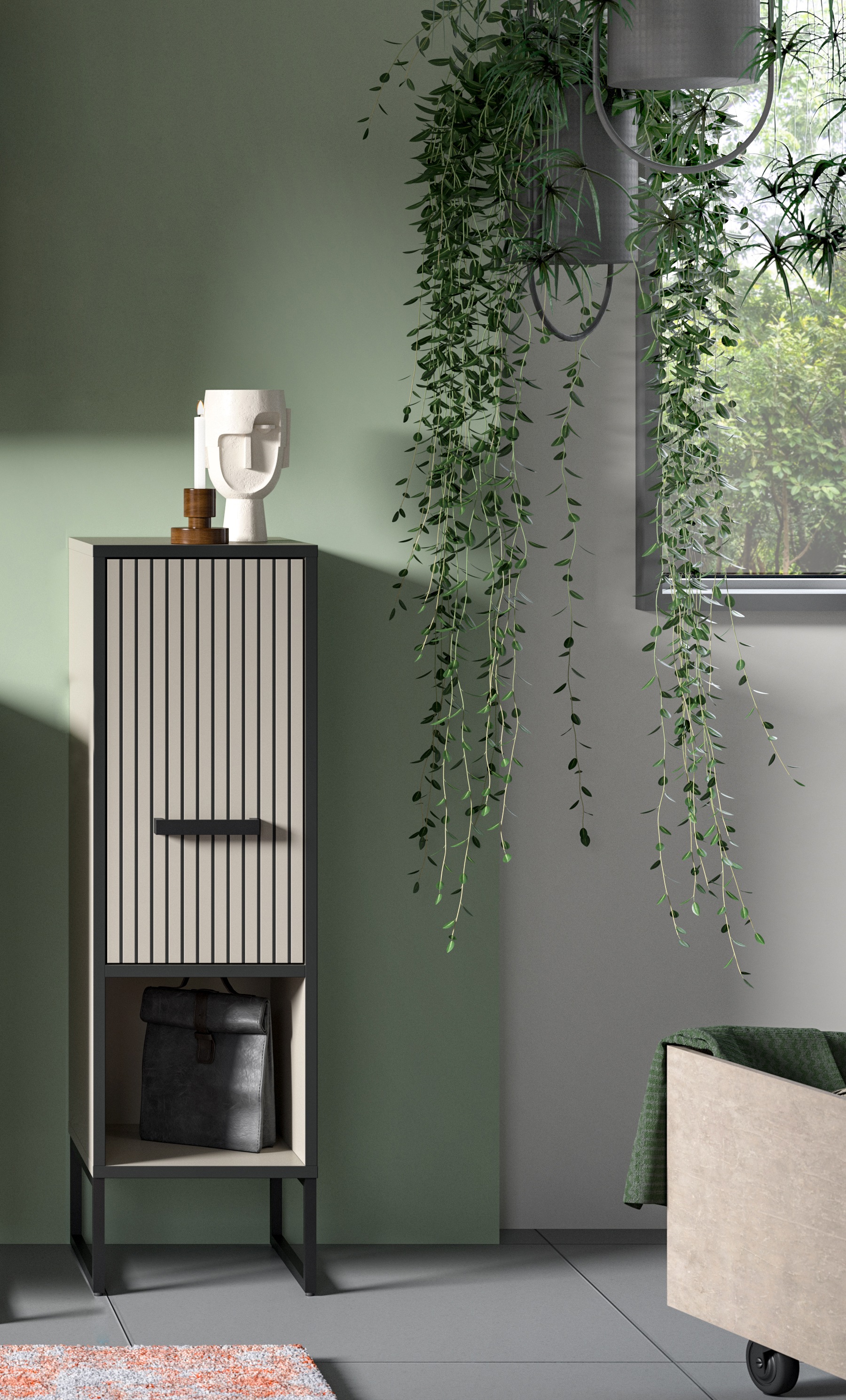 welltime Unterschrank "Locri, Höhe 101 cm, 1 Tür", (1 St.), Türanschlag wec günstig online kaufen