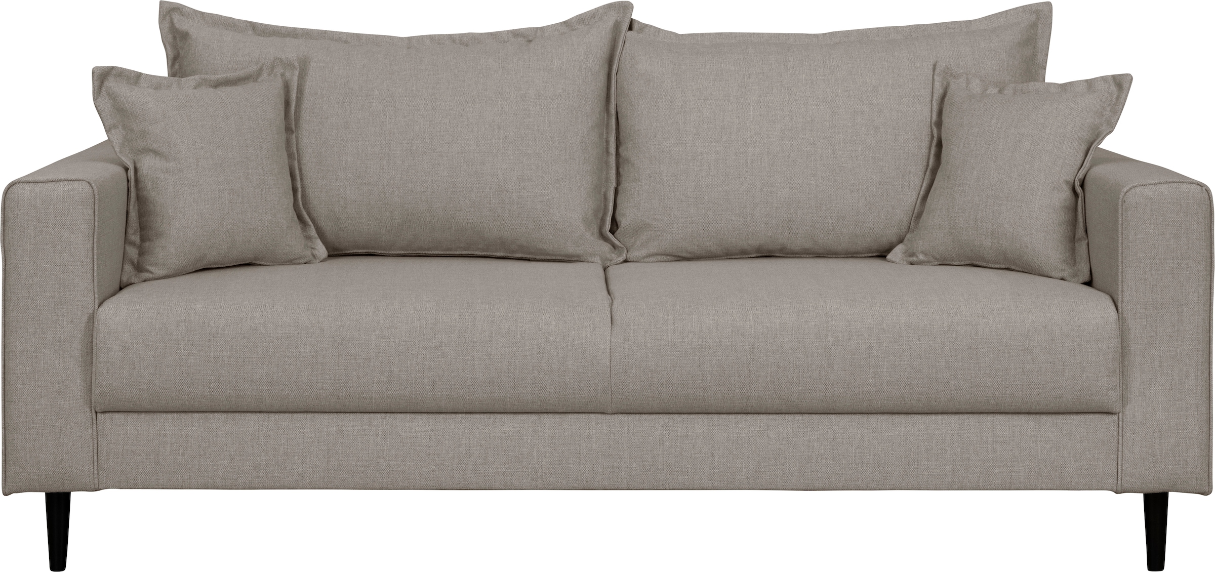 Home affaire 2-Sitzer »VEYRAS, hoher Sitzkomfort, Maße B/T/H: 162/84/76 cm«, mit Wellenunterfederung, incl. Rückenkissen und Zierkissen