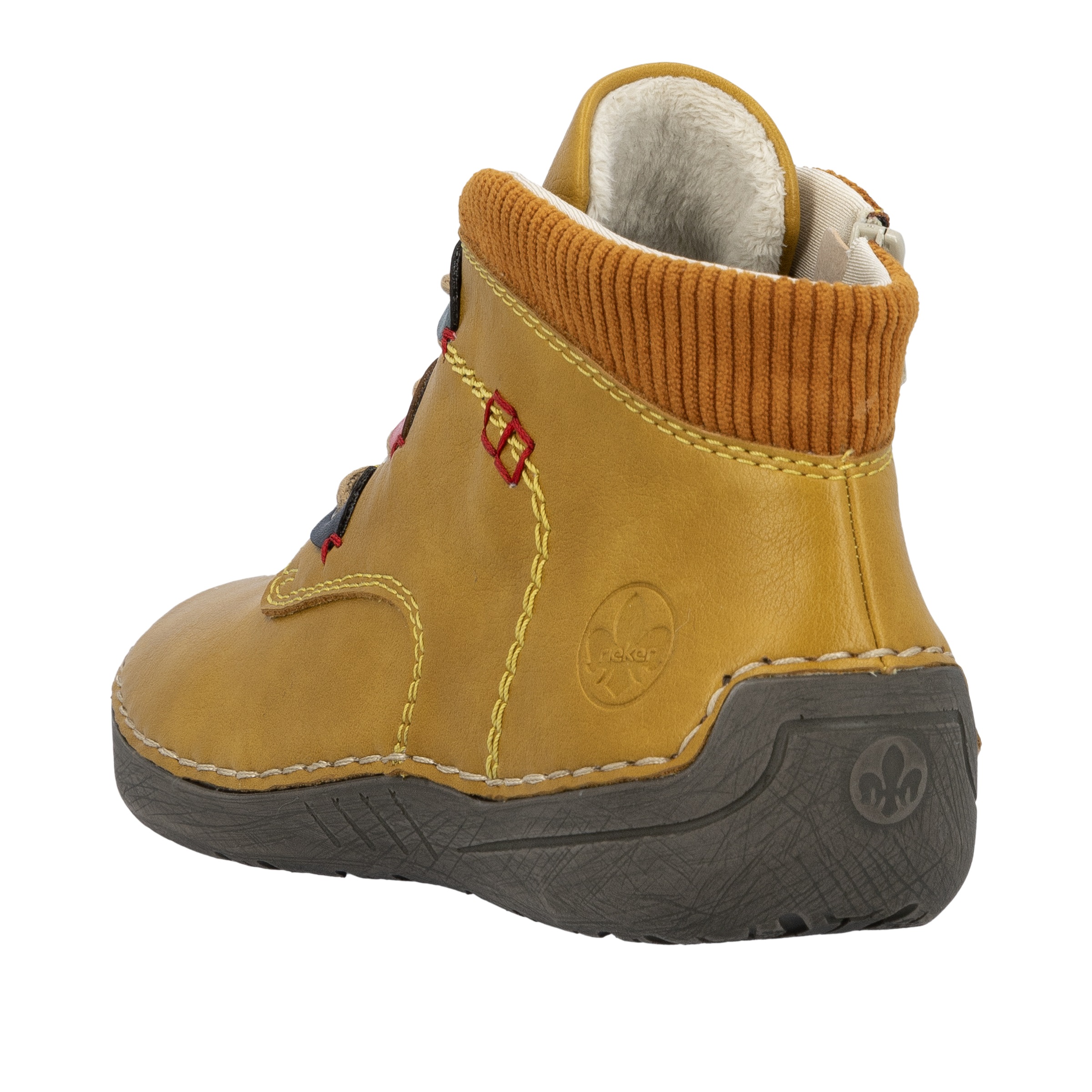 Rieker Schnürboots, Stiefelette, High Top Sneaker mit Innenreißverschluss