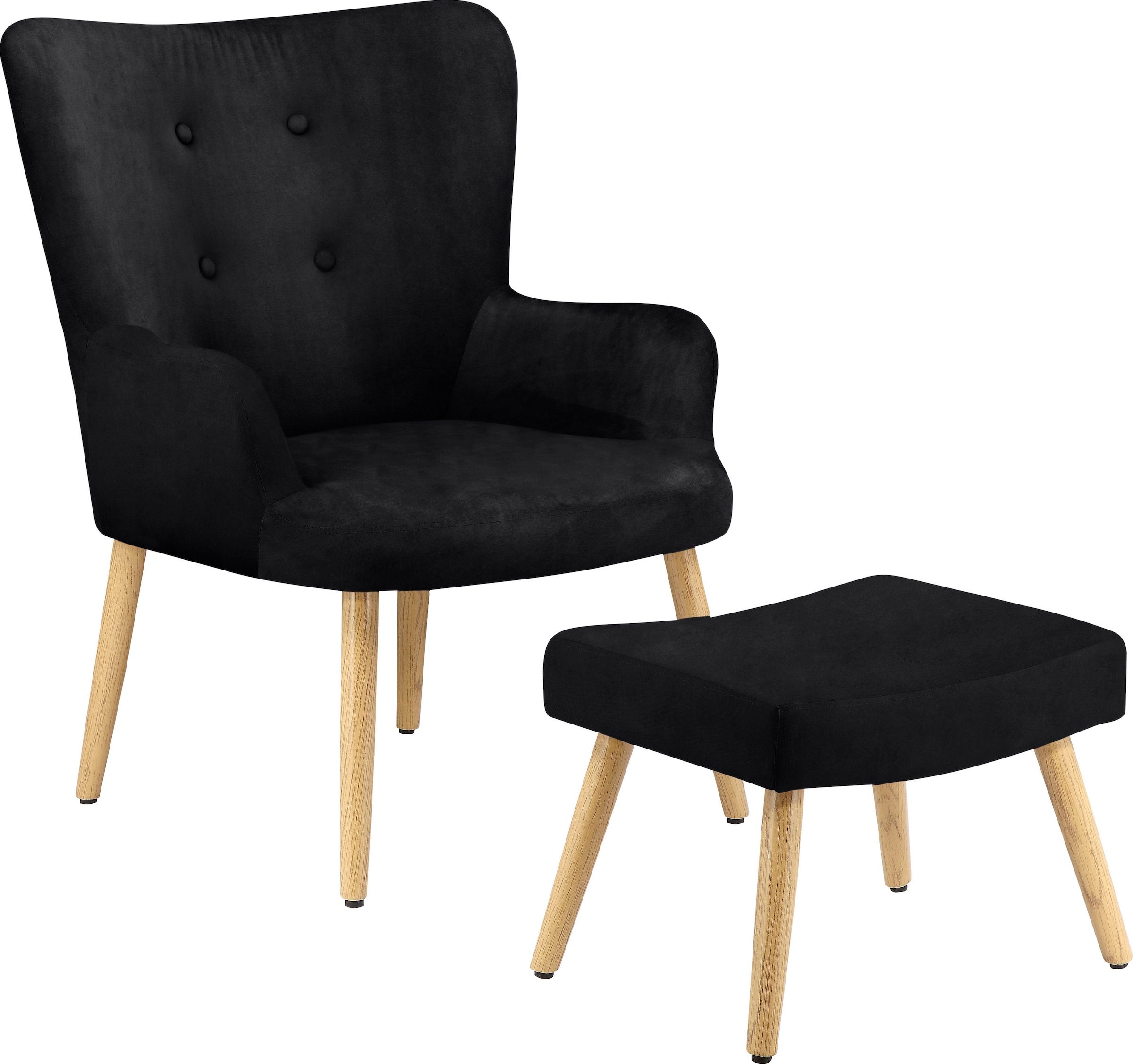 Black Friday INOSIGN Sessel | Hocker, BAUR Sitzhöhe Bezugsqualitäten, in 40 cm »Levent«, unterschiedlichen