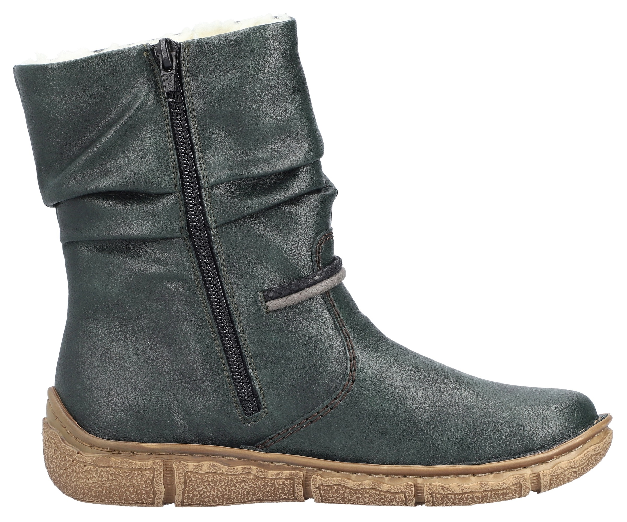 Rieker Winterboots, Winterstiefelette, slouchy Schaft, Reißverschluss, mit Warmfutter