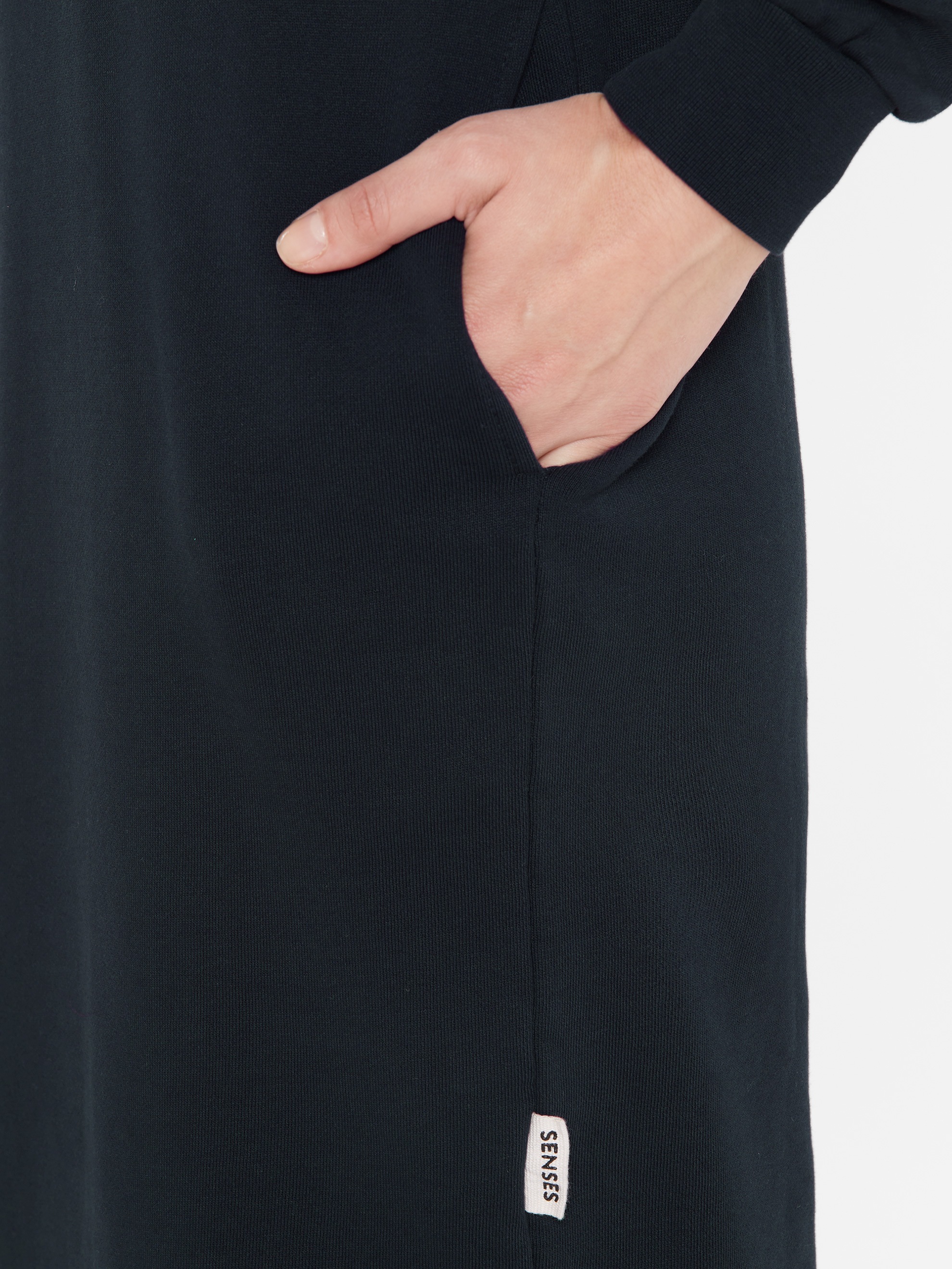 SENSES.THE LABEL Sweatkleid Ohne Taschen aus Baumwolle