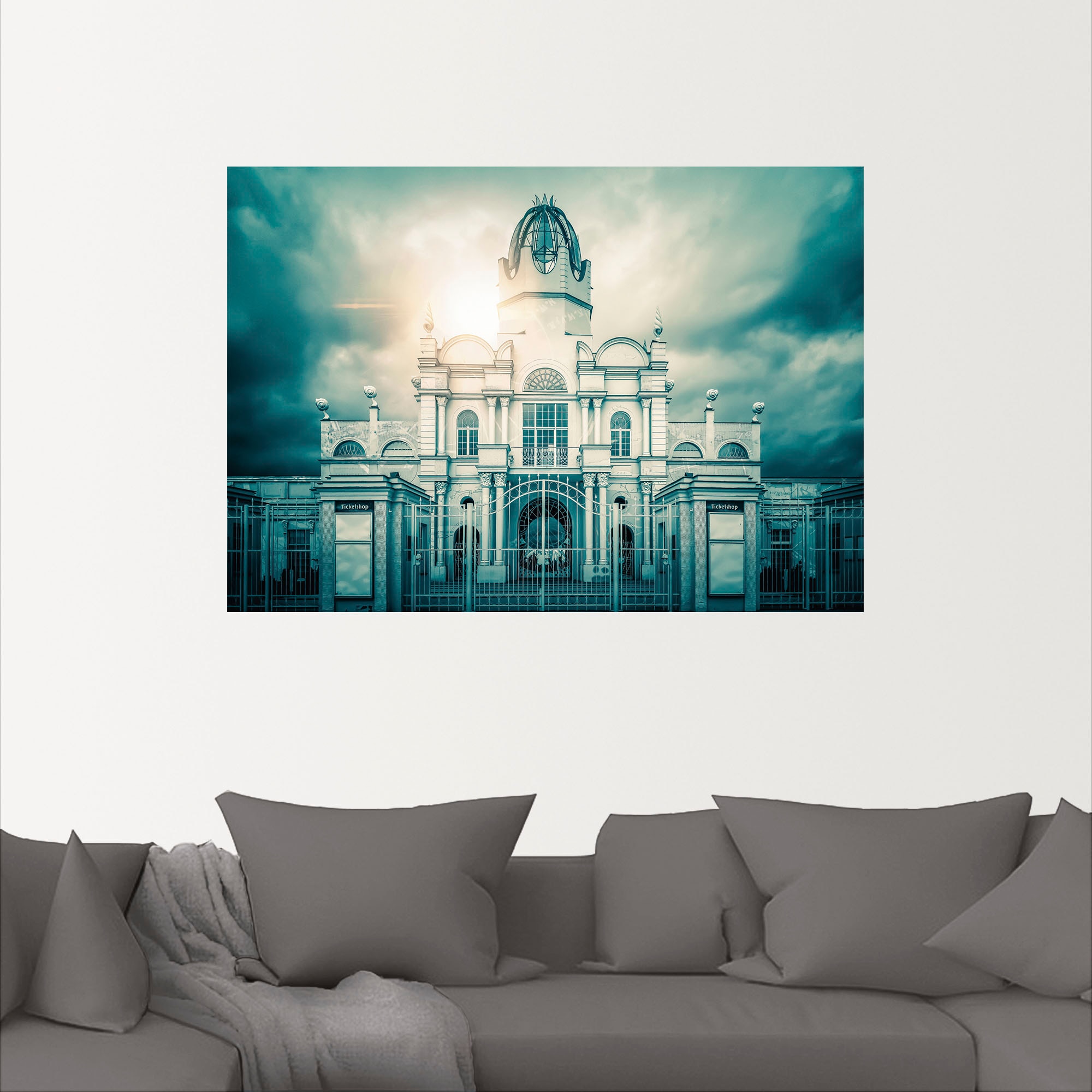 Artland Wandbild »Schloss vom Freizeitpark Belantis«, Gebäude, (1 St.), als Alubild, Leinwandbild, Wandaufkleber oder Poster in versch. Größen