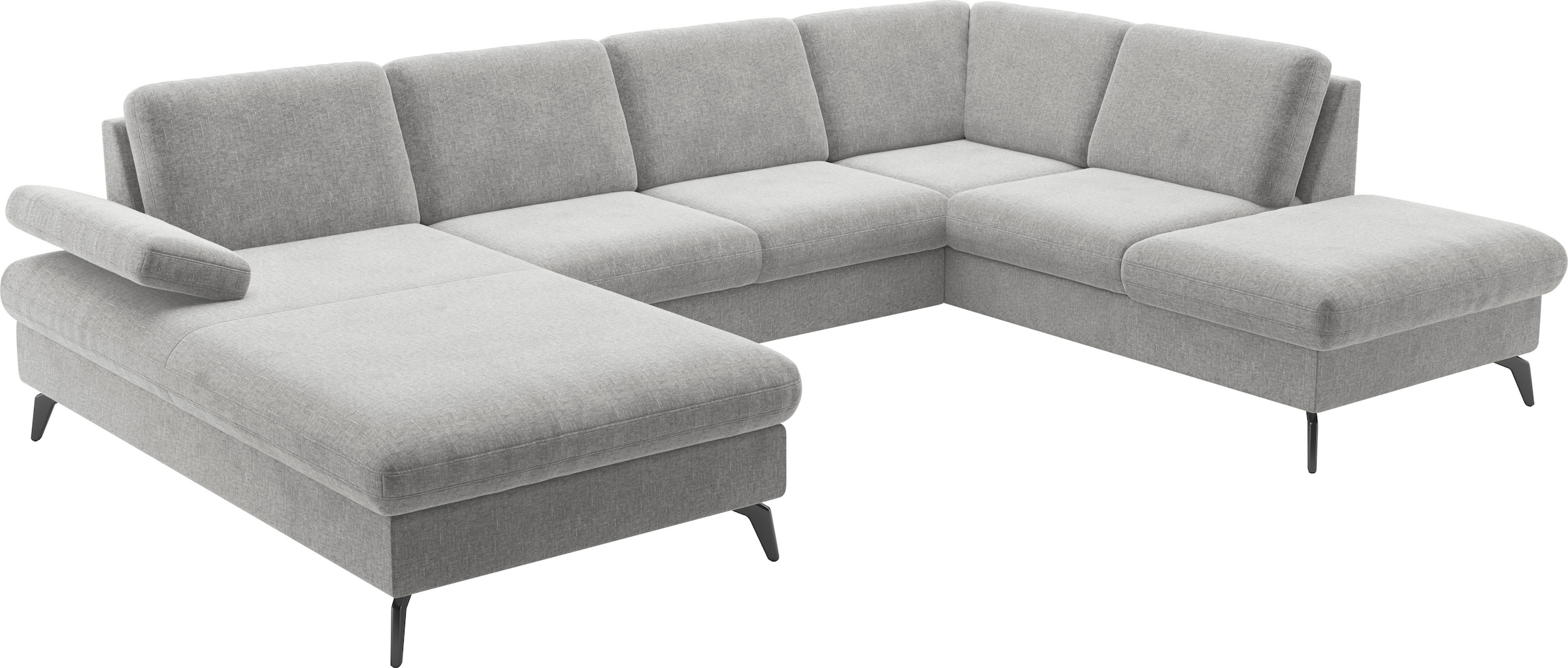 sit&more Wohnlandschaft »Morris Jubi U-Form«, inkl. Armteilfunktion und 1 Zierkissen, wahlweise mit Bettfunktion