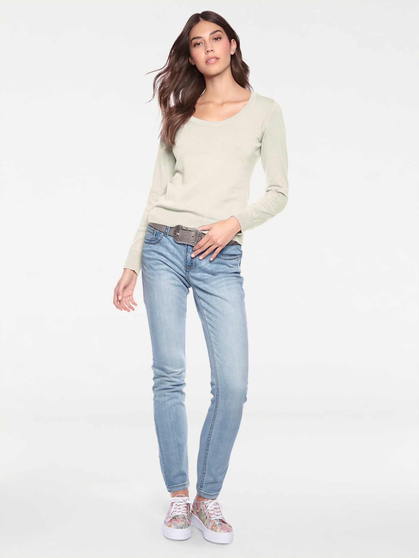 LINEA TESINI by heine Rundhalspullover "Rundhals-Pullover"