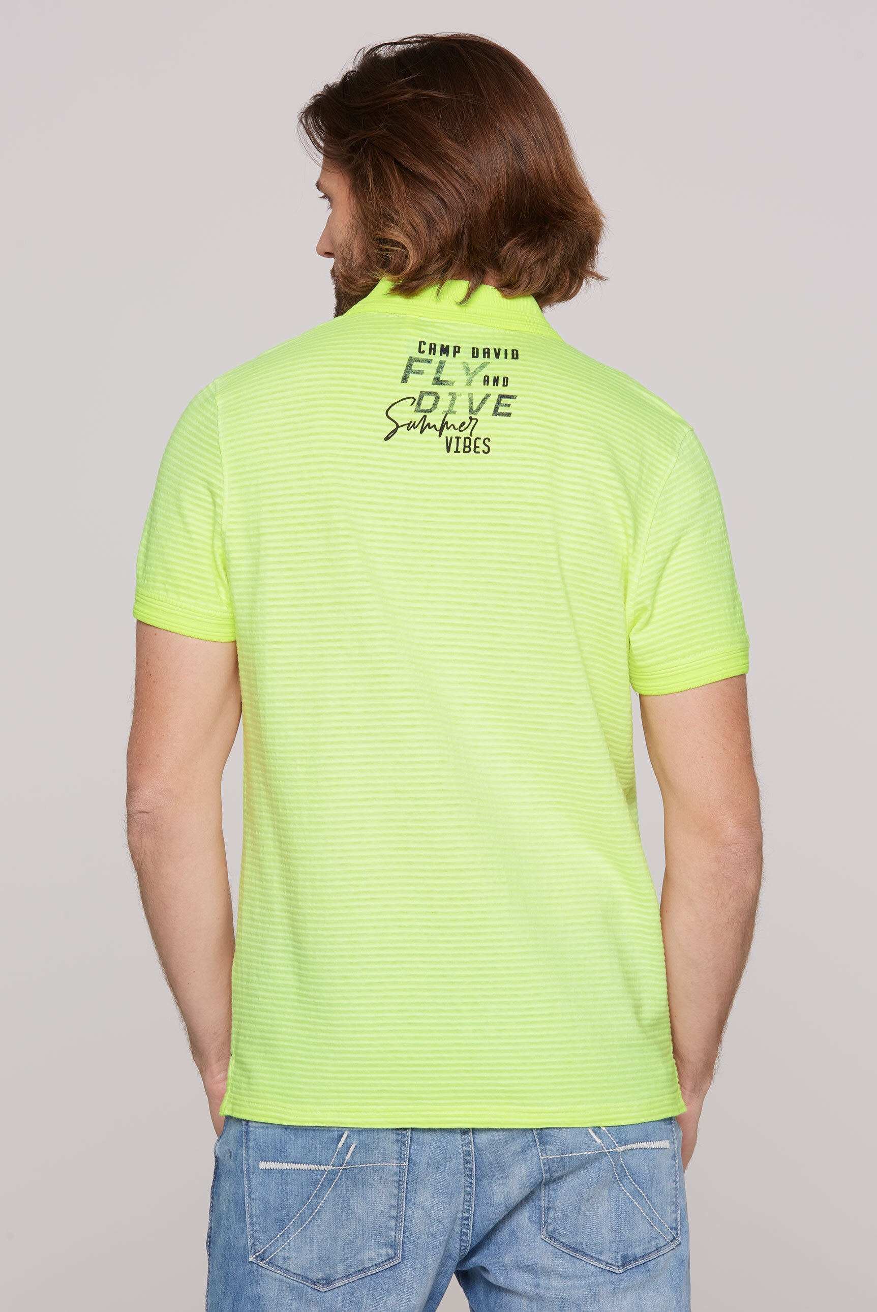CAMP DAVID Poloshirt, aus Baumwolle