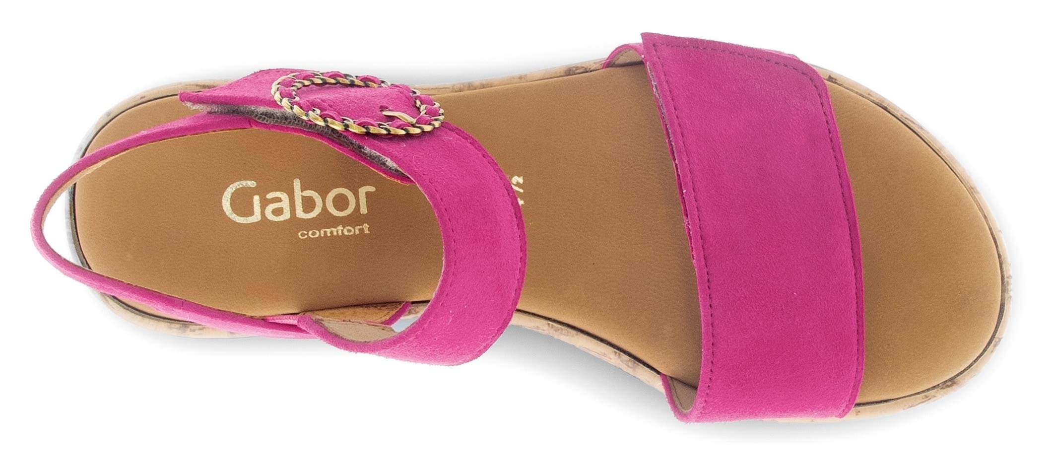 Gabor Keilsandalette »RHODOS«, Riemchensandale, Komfortschuh, Sommerschuh mit hübscher Zierschnalle