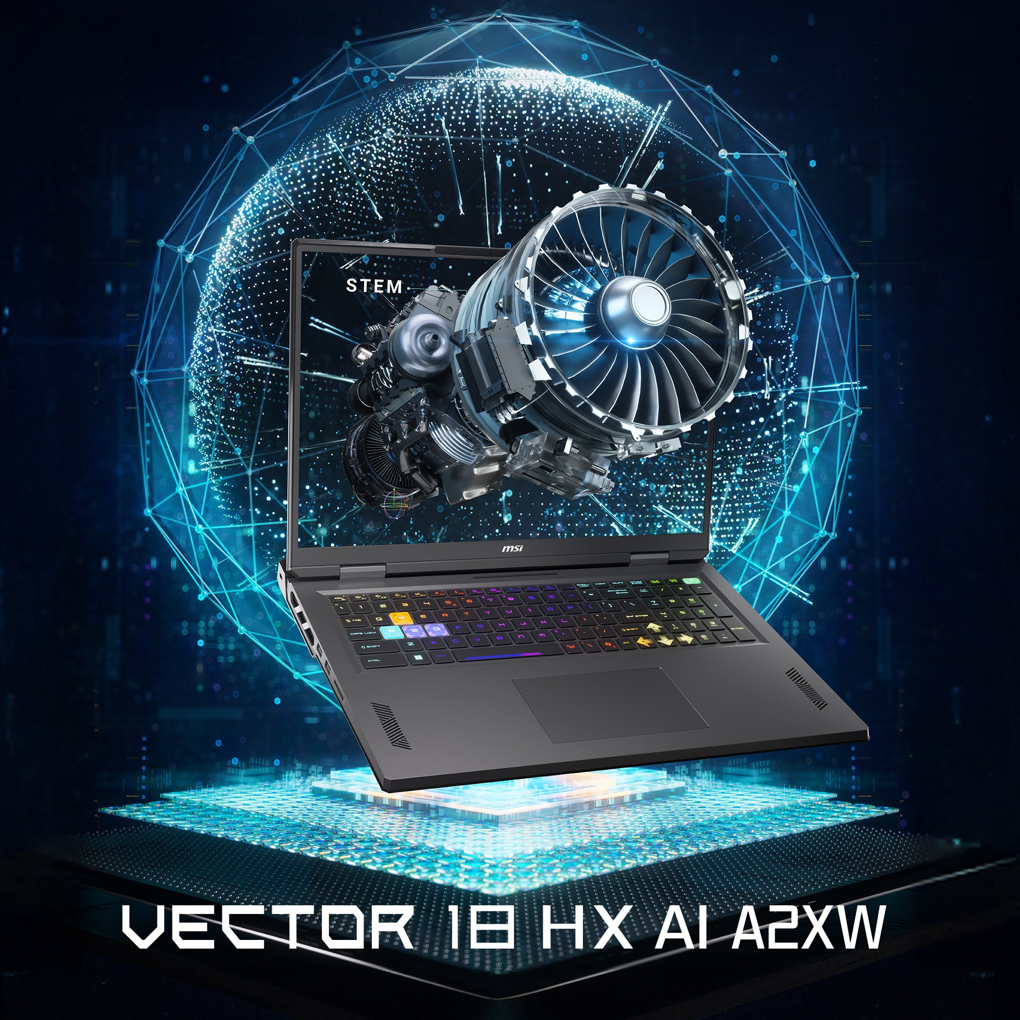 MSI Gaming-Notebook »Vector 18 HX AI A2XWJG-657« 45,8 cm / 18 ″ Intel Core Ultra 9 GeForce RTX 5090 2.000 GB SSD