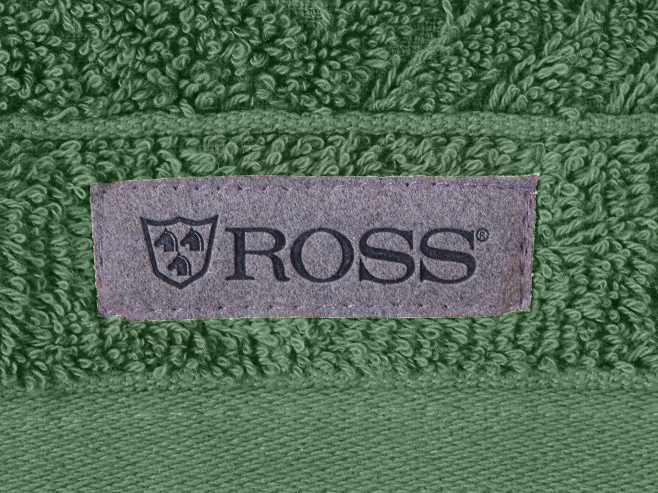 ROSS Duschtuch »Smart«, (1 St.), Uni-Rippe mit Velourslabel