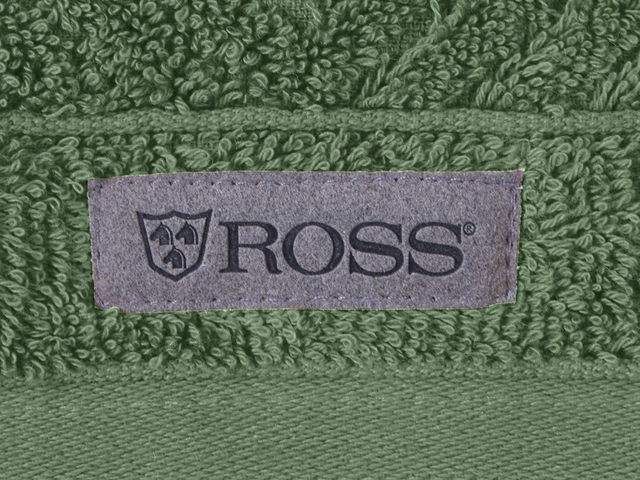 Thumbnail - ROSS Duschtuch "Smart" Uni-Rippe mit Velourslabel