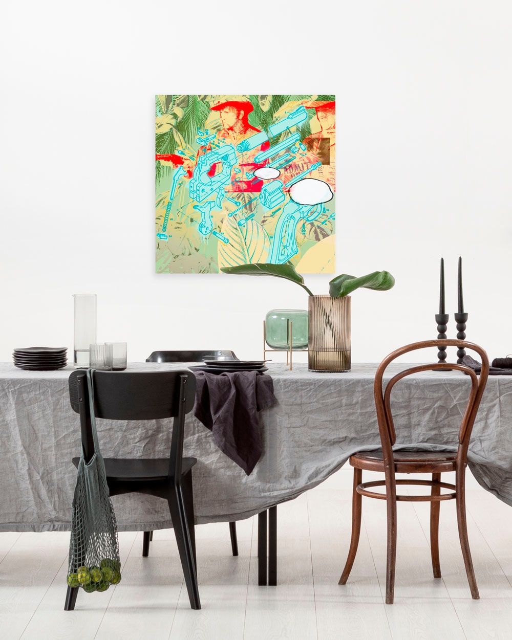 Komar Leinwandbild "Peace - Größe 60 x 60 cm" Natur 1 Stk. tlg. Keilrahmenb günstig online kaufen