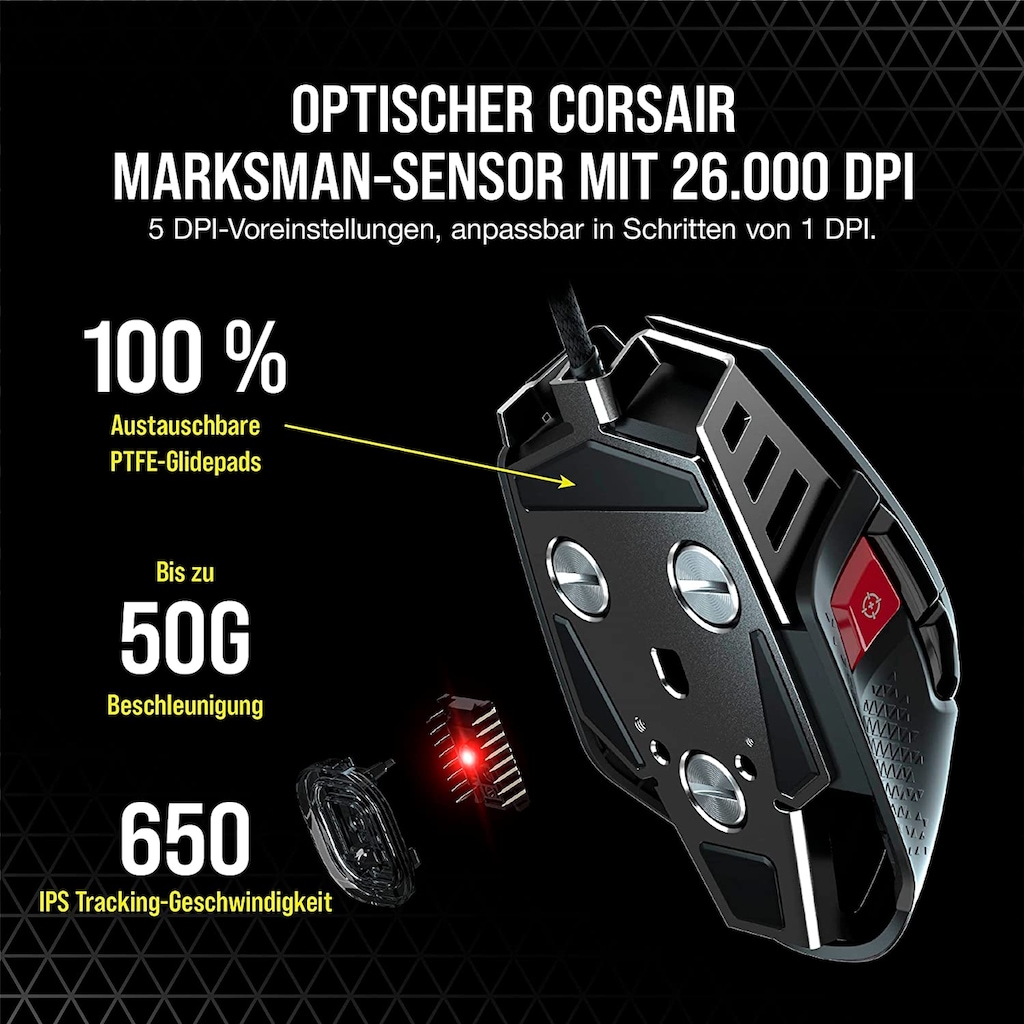 Corsair Gaming-Maus »M65 RGB ULTRA«, kabelgebunden