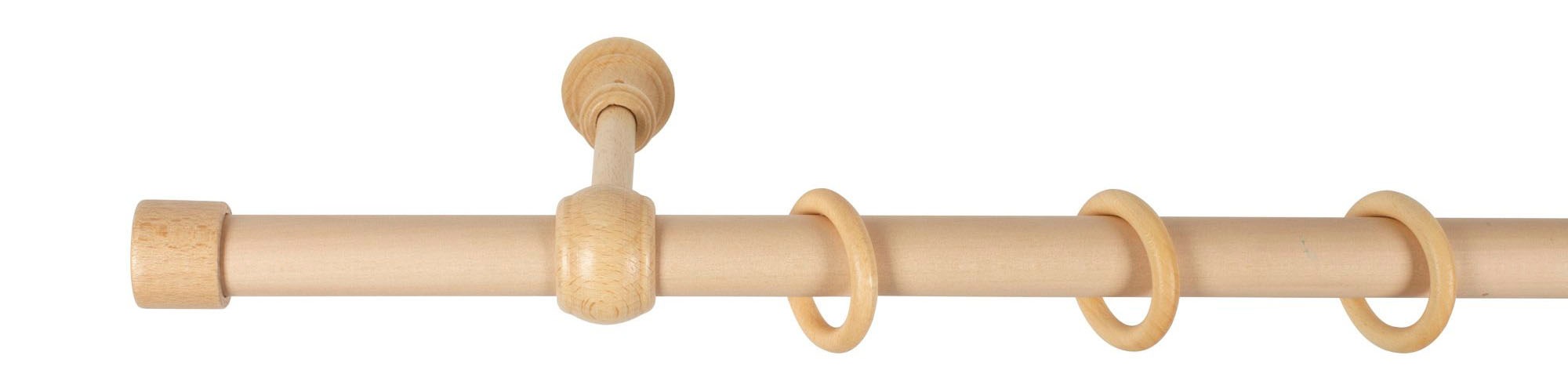 SN DECO GROUP Gardinenstange "Cafiro" 1 läufig-läufig Fixmaß 28 mm, Holz, v günstig online kaufen
