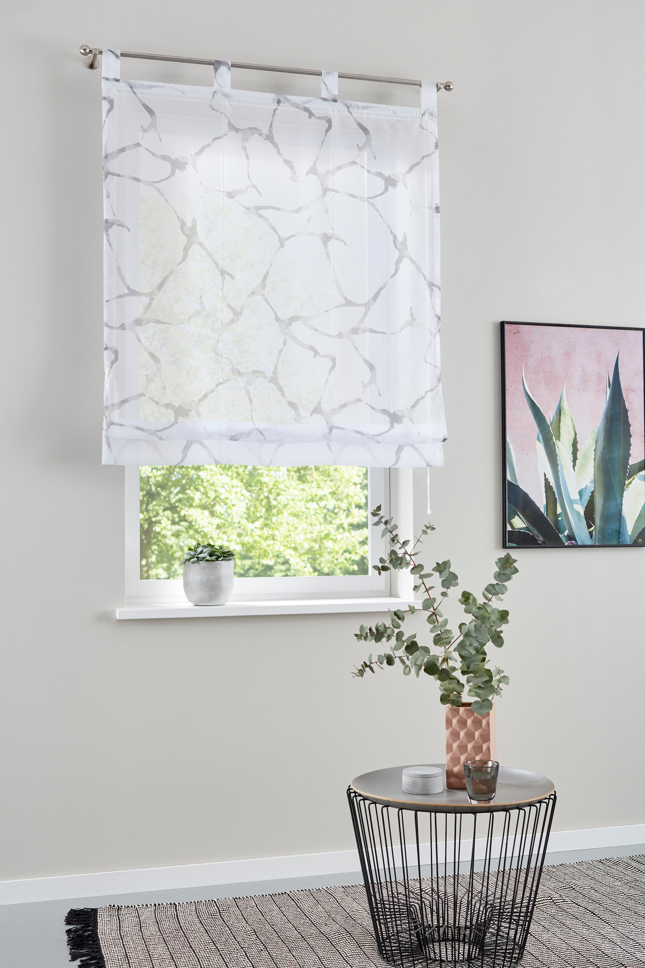 OTTO home Raffrollo "Fulda" mit Schlaufen Transparent, Voile, Polyester günstig online kaufen