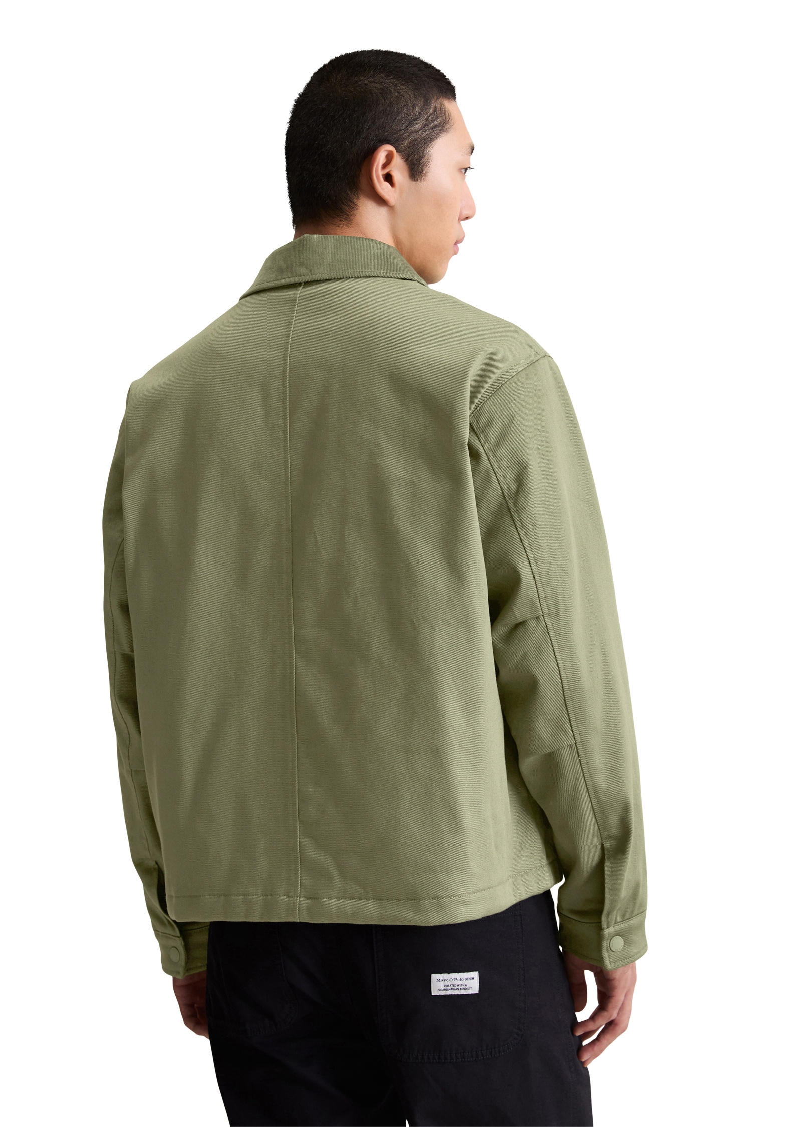 Marc O'Polo DENIM Outdoorjacke »mit Cord-Kragen«, ohne Kapuze