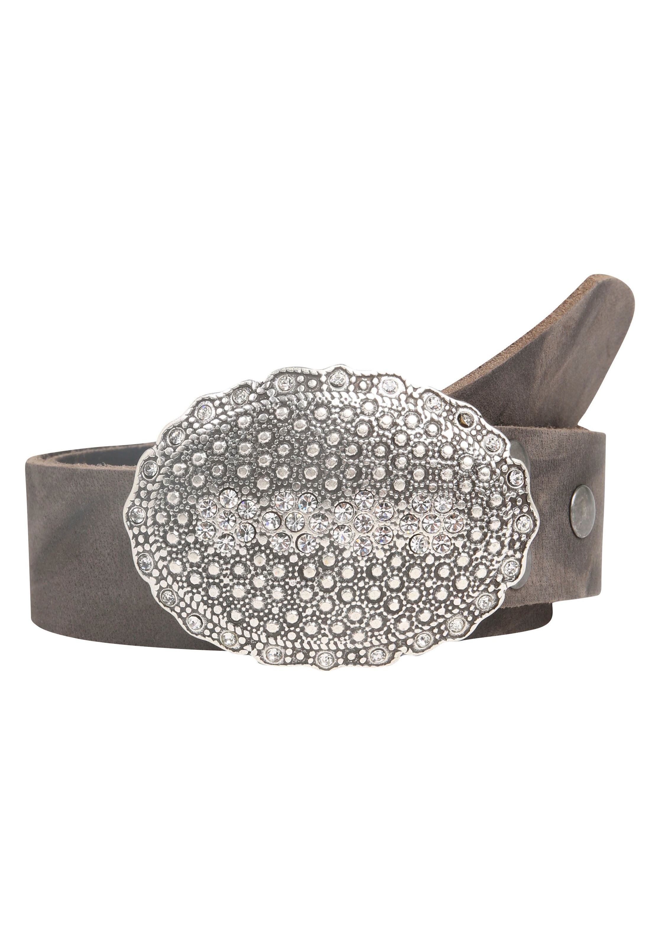 Rettungsring Gürtel Ledergürtel ziselierte Koppelschließe mit Glitzersteine günstig online kaufen