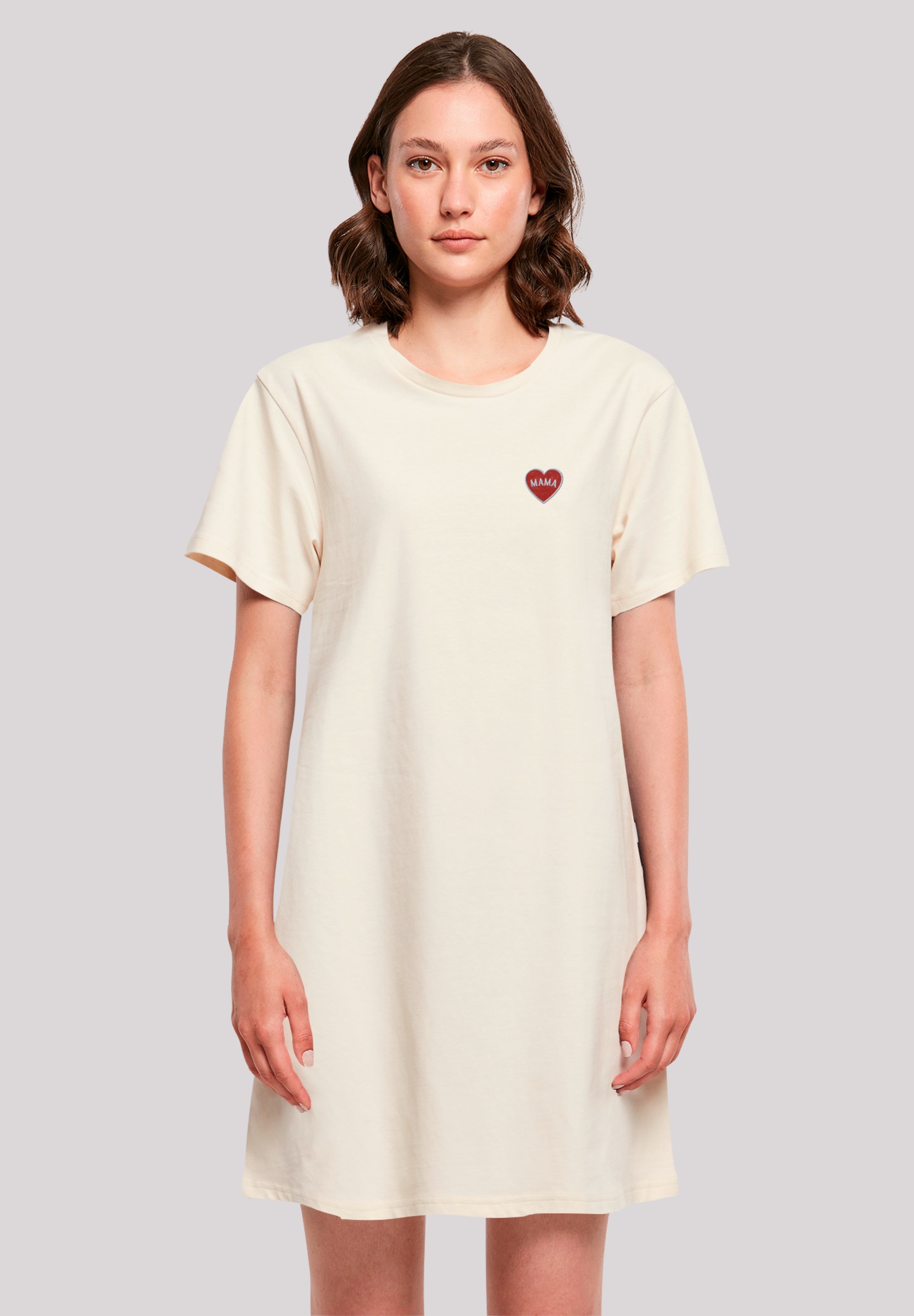 F4NT4STIC Shirtkleid "Mama Herz Bestickt", Premium Qualität günstig online kaufen