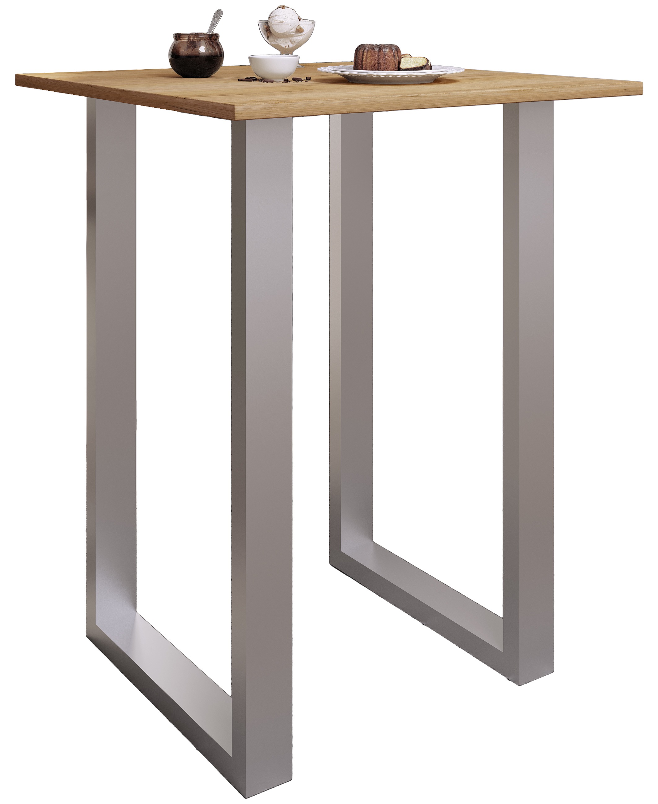 VCM Bartisch »Holz Bartisch Stehtisch Tisch Tresen Xona 80x80« 1 Stk. tlg.