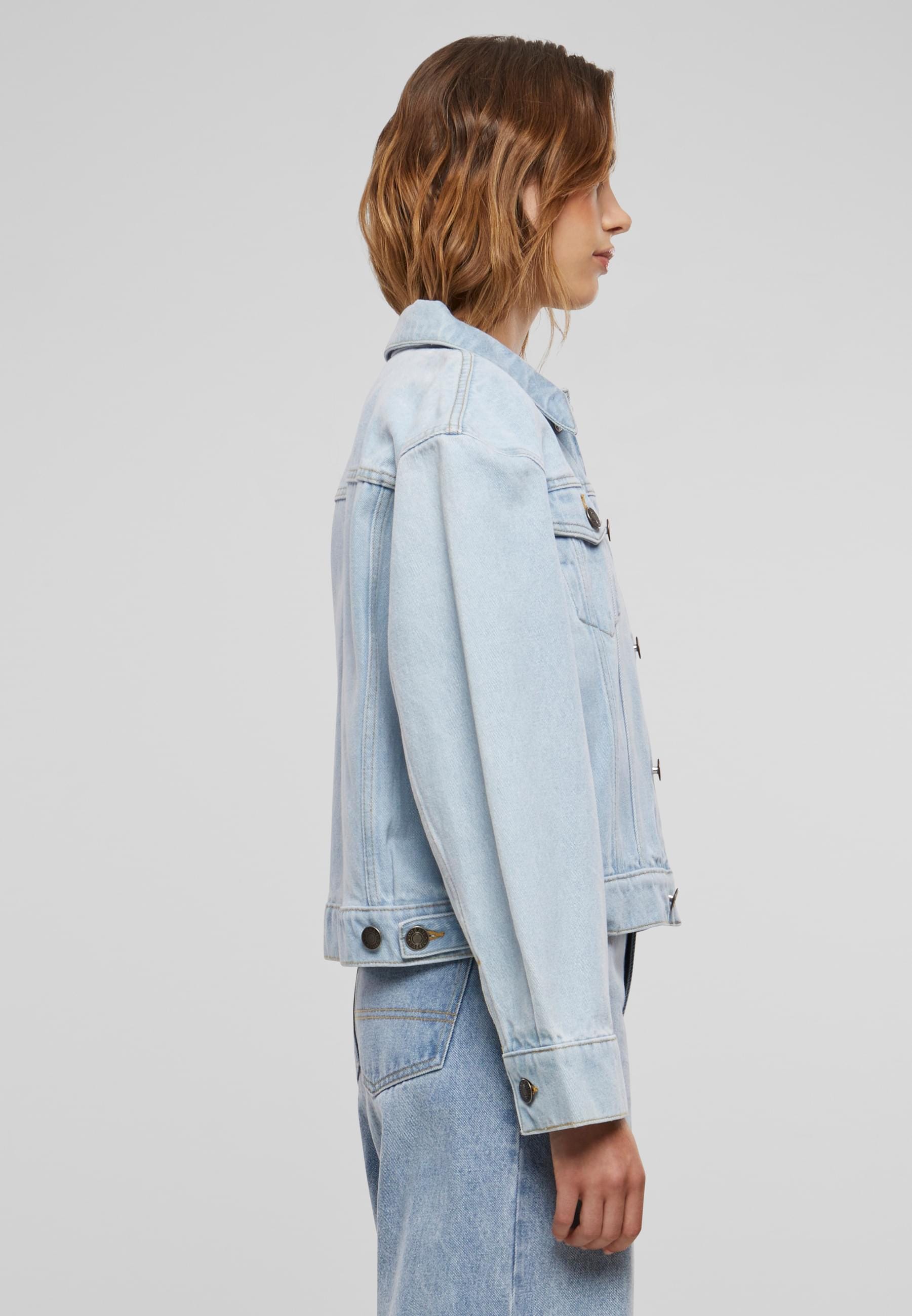 URBAN CLASSICS Jeansjacke »Urban Classics Ladies 80‘s Oversized Denim Jacket«, (1 St.), ohne Kapuze