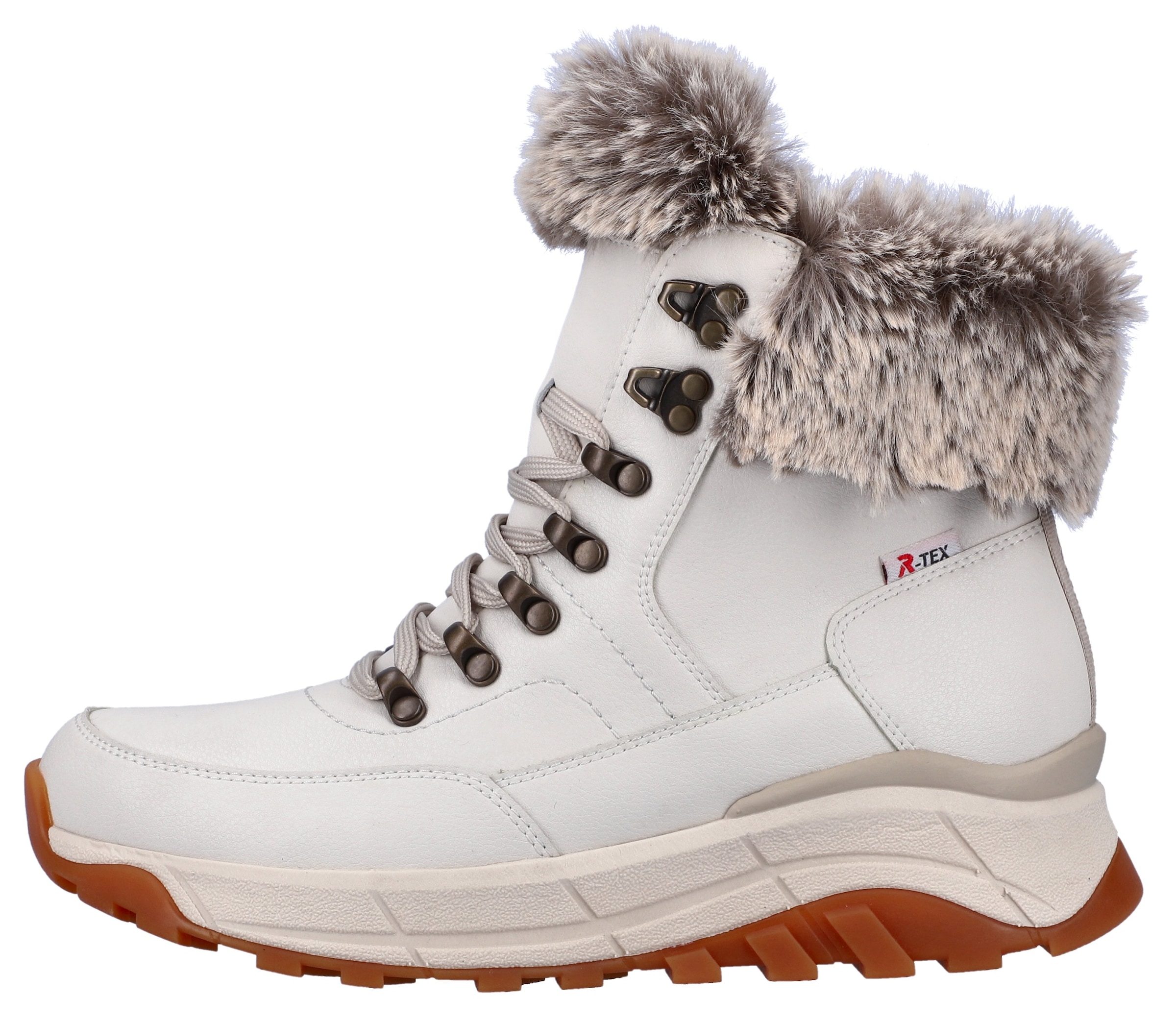 Rieker EVOLUTION Winterboots, Hightop Sneaker, Schnürboots, Winterschuh mit Lammwollfutter