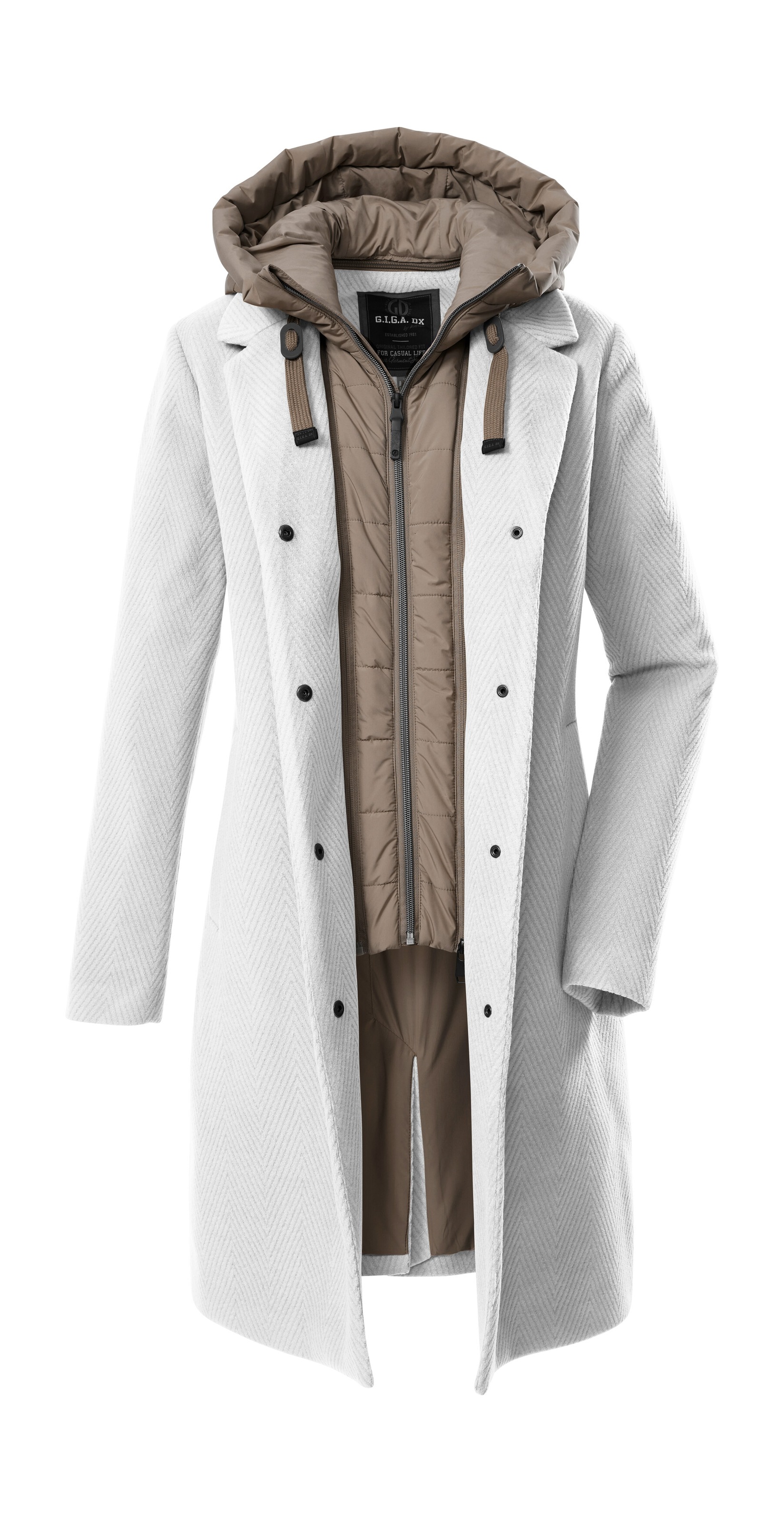 G.I.G.A. DX by killtec Parka »GW 20 WMN PRK«, Windabweisender Damen Parka mit abnehmbarer Kapuze und Gilet