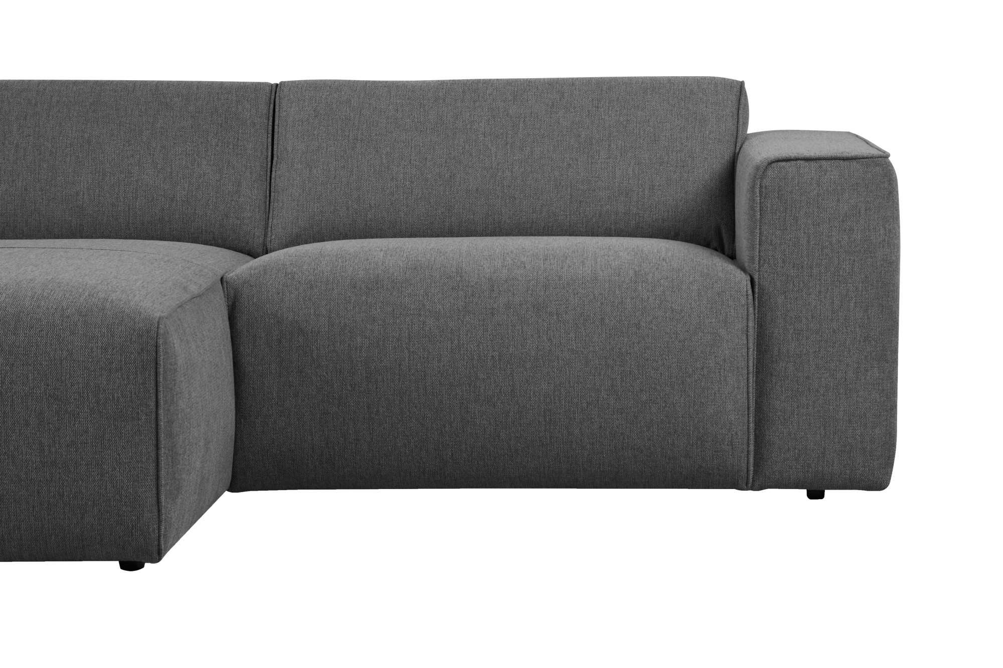 andas Ecksofa »Noord«, mit Kedernaht, Breite 234 cm, Cord, Struktur, Webstoff