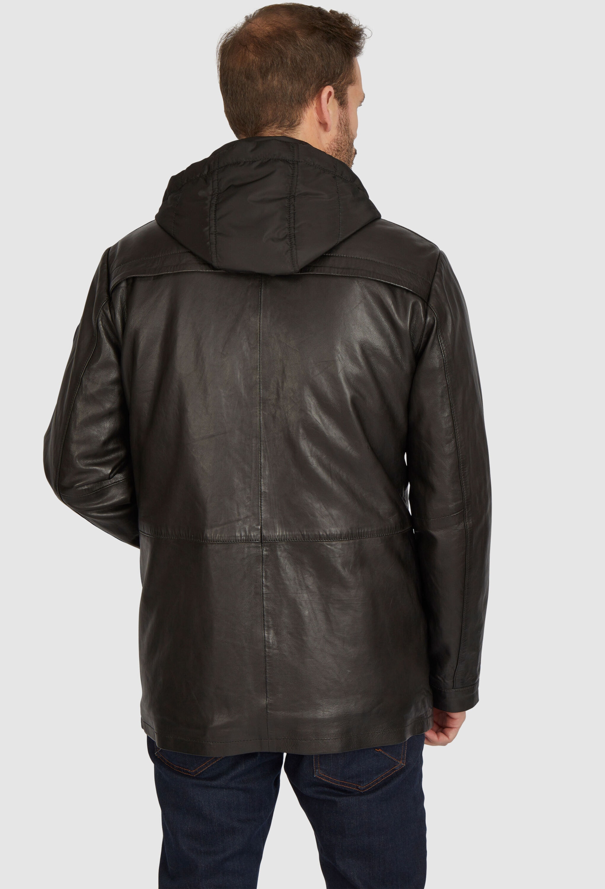 bugatti Blouson »BUVILIO« mit Kapuze mit Stehkragen und Kapuze
