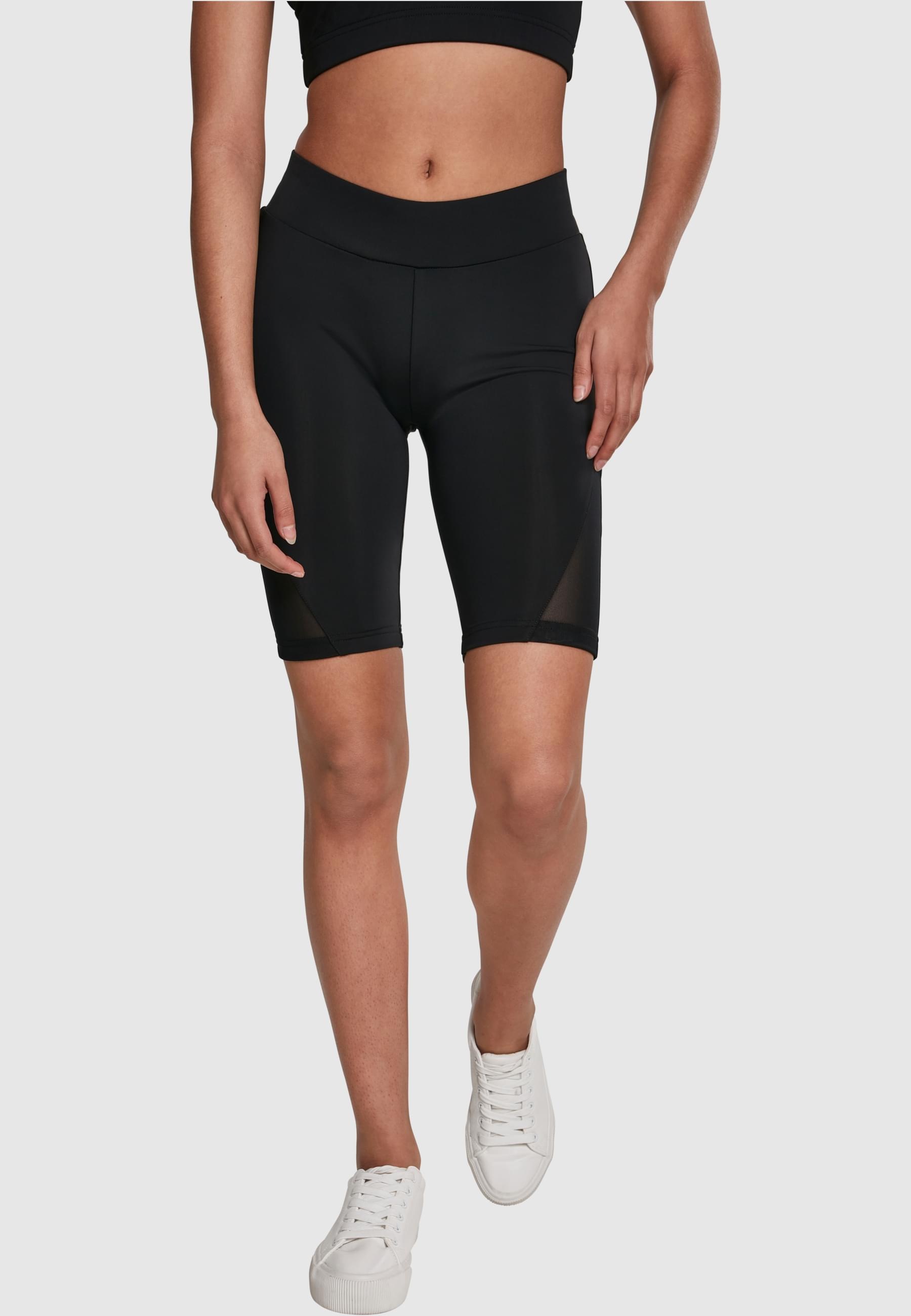 URBAN CLASSICS Stoffhose »Urban Classics Damen Ladies Tech Mesh Cycle Shorts«, (1 tlg.)