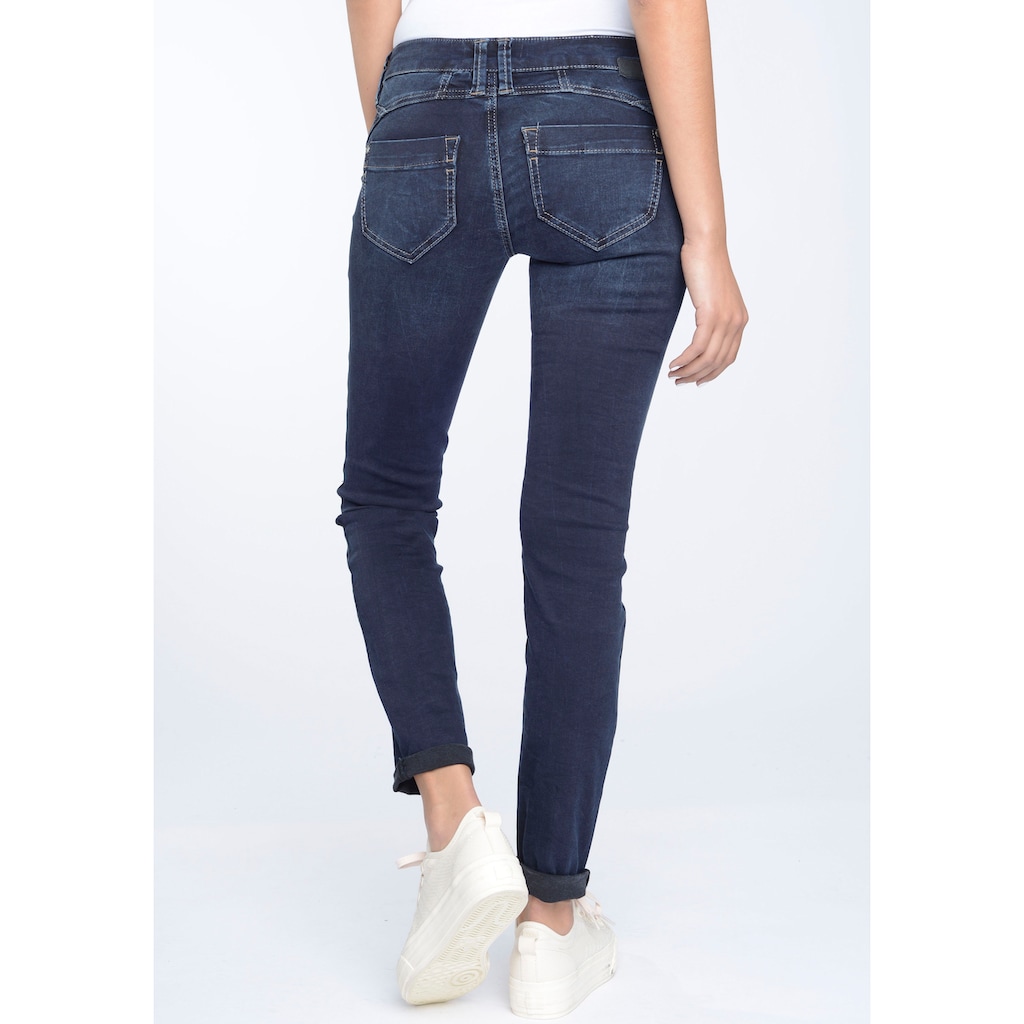 GANG Skinny-fit-Jeans »94Nena«, in authenischer Used-Waschung