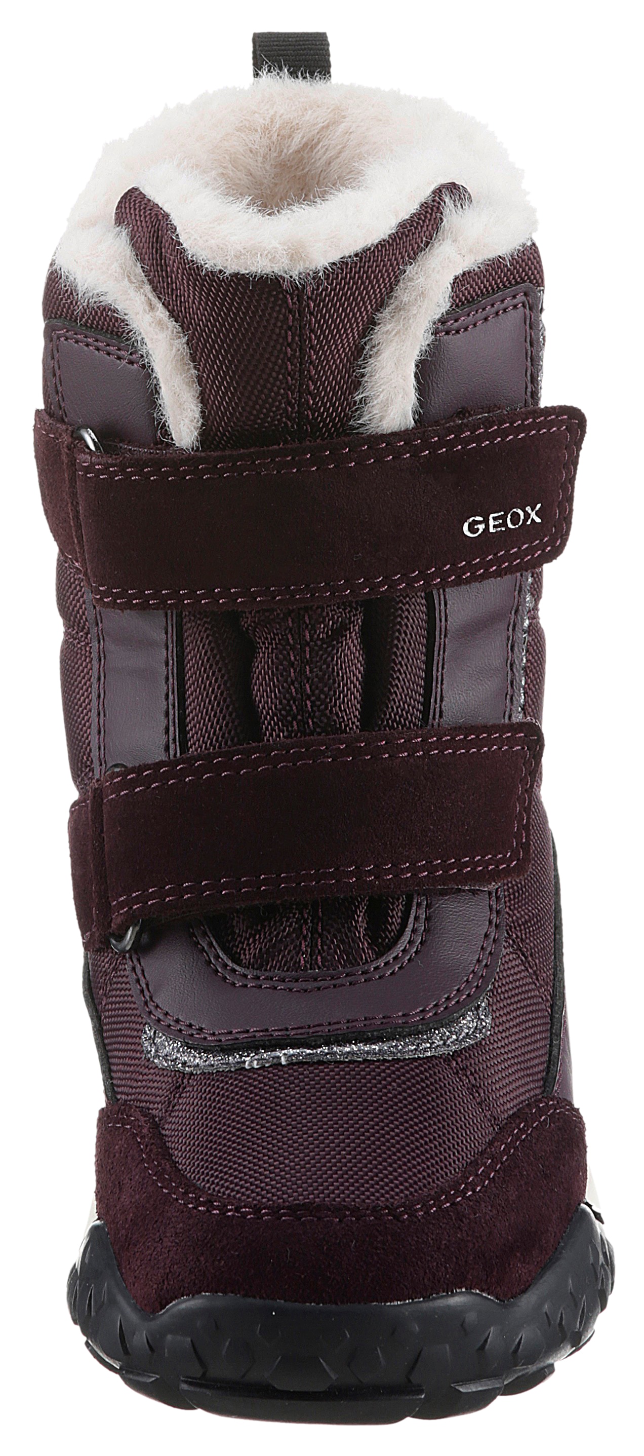 Geox Winterstiefel »J TREKKYUP GIRL B ABX«, Klettstiefel, Snowboots, Winterstiefel mit Warmfutter