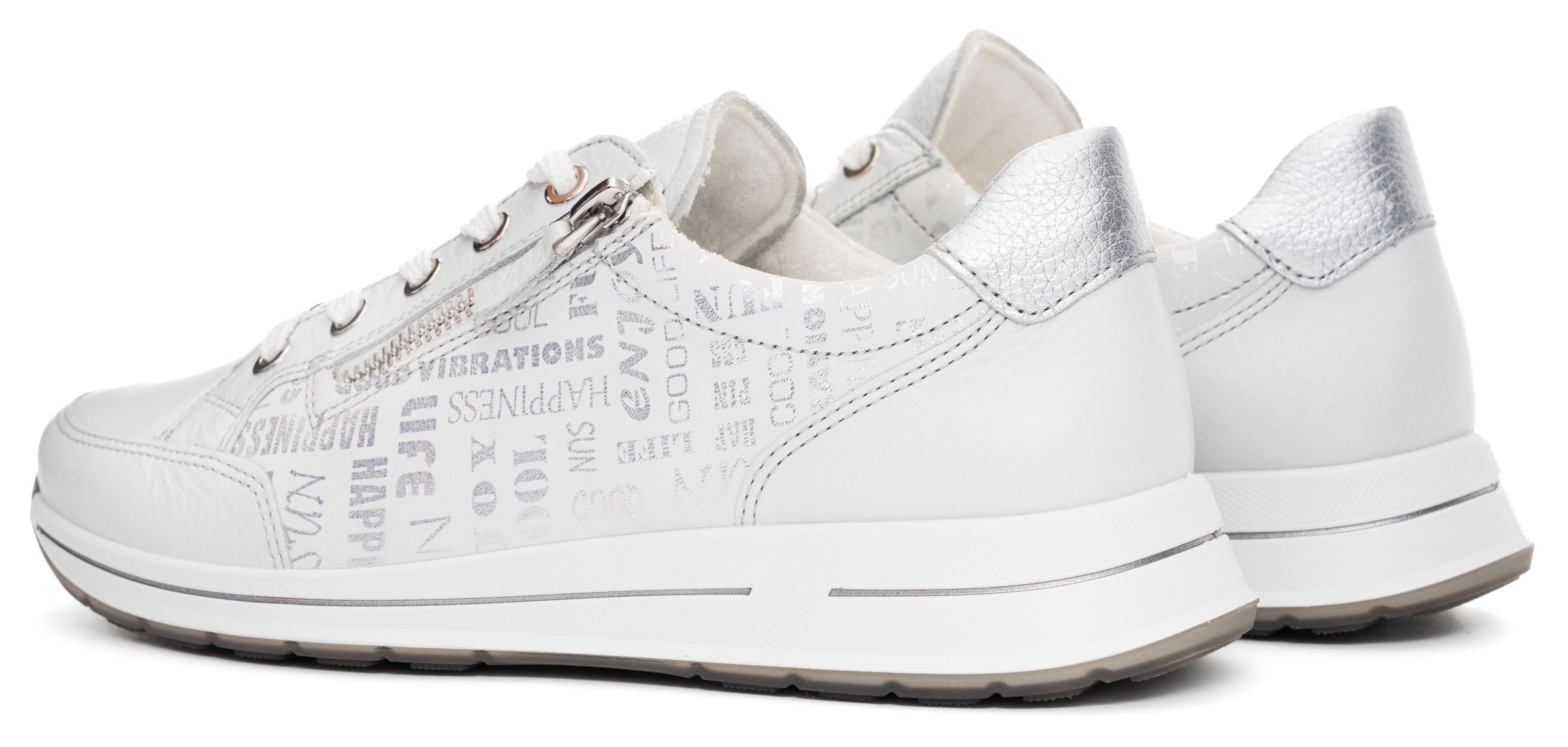 Ara Sneaker "OSAKA" Freizeitschuh, Halbschuh, Schnürschuh mit Reißverschlus günstig online kaufen