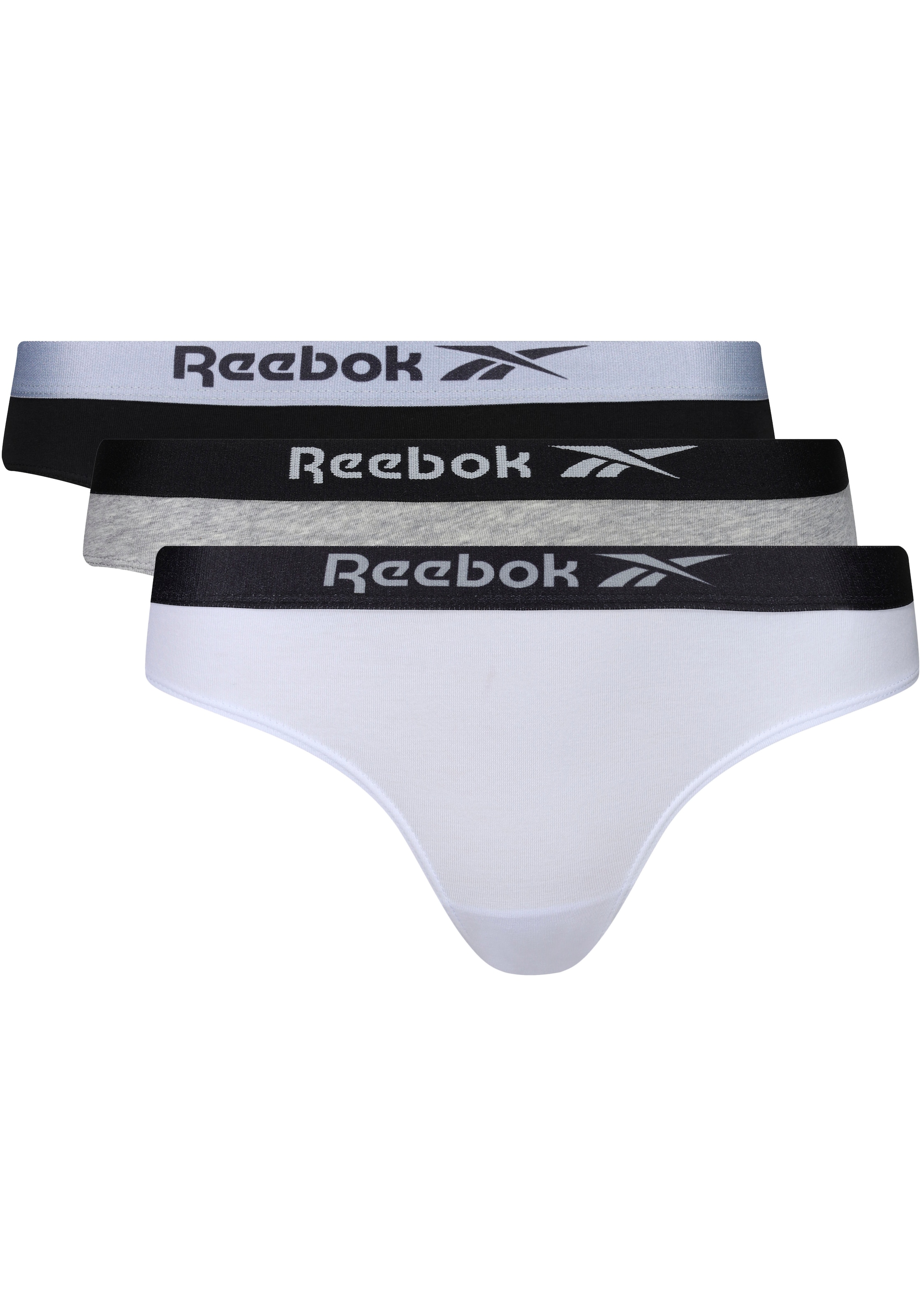 Reebok Slip »HARIET«, (Packung, 3 St.), mit elastischem Logobund