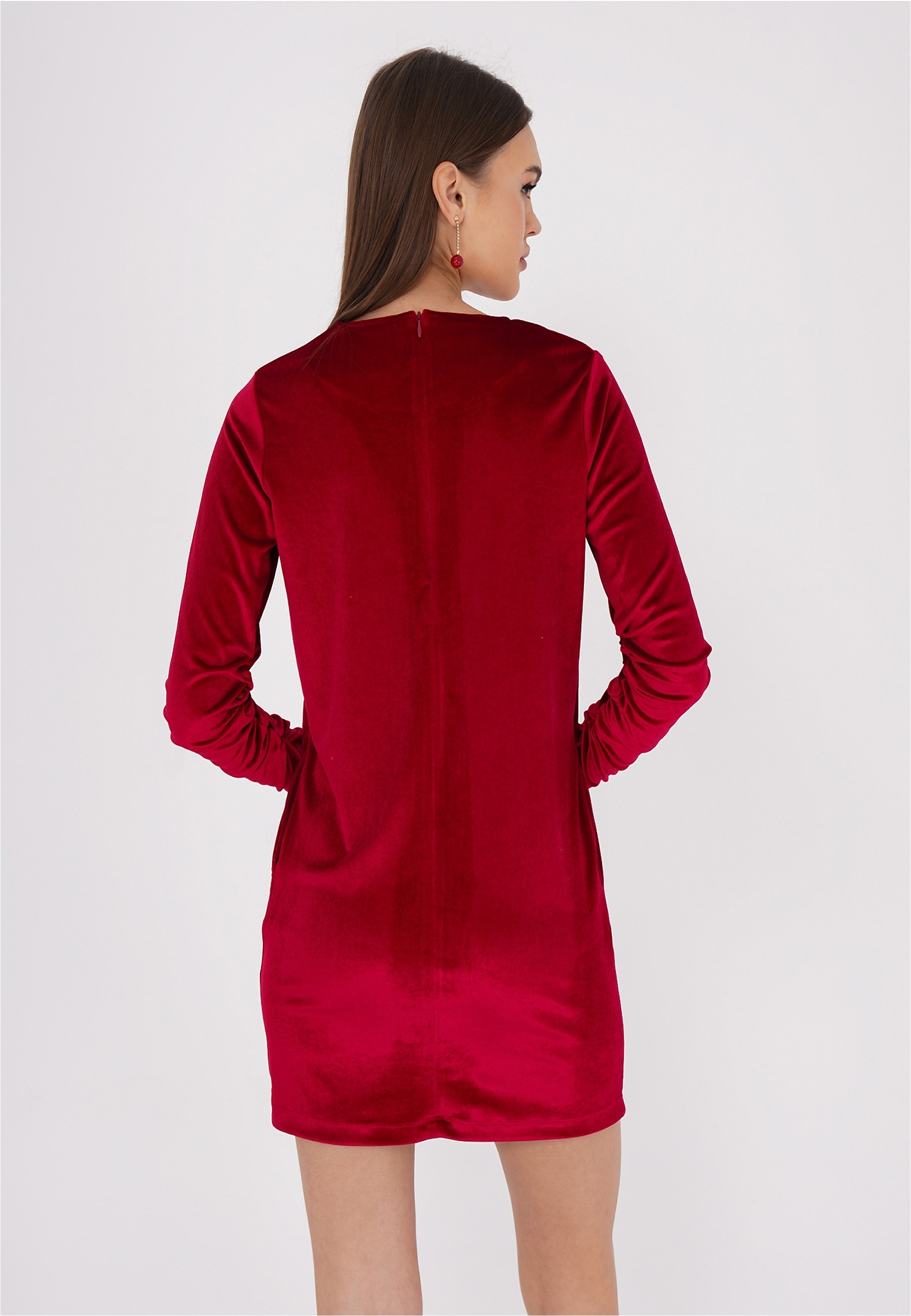 freshlions Jerseykleid »Sinah«, mit samtiger Optik
