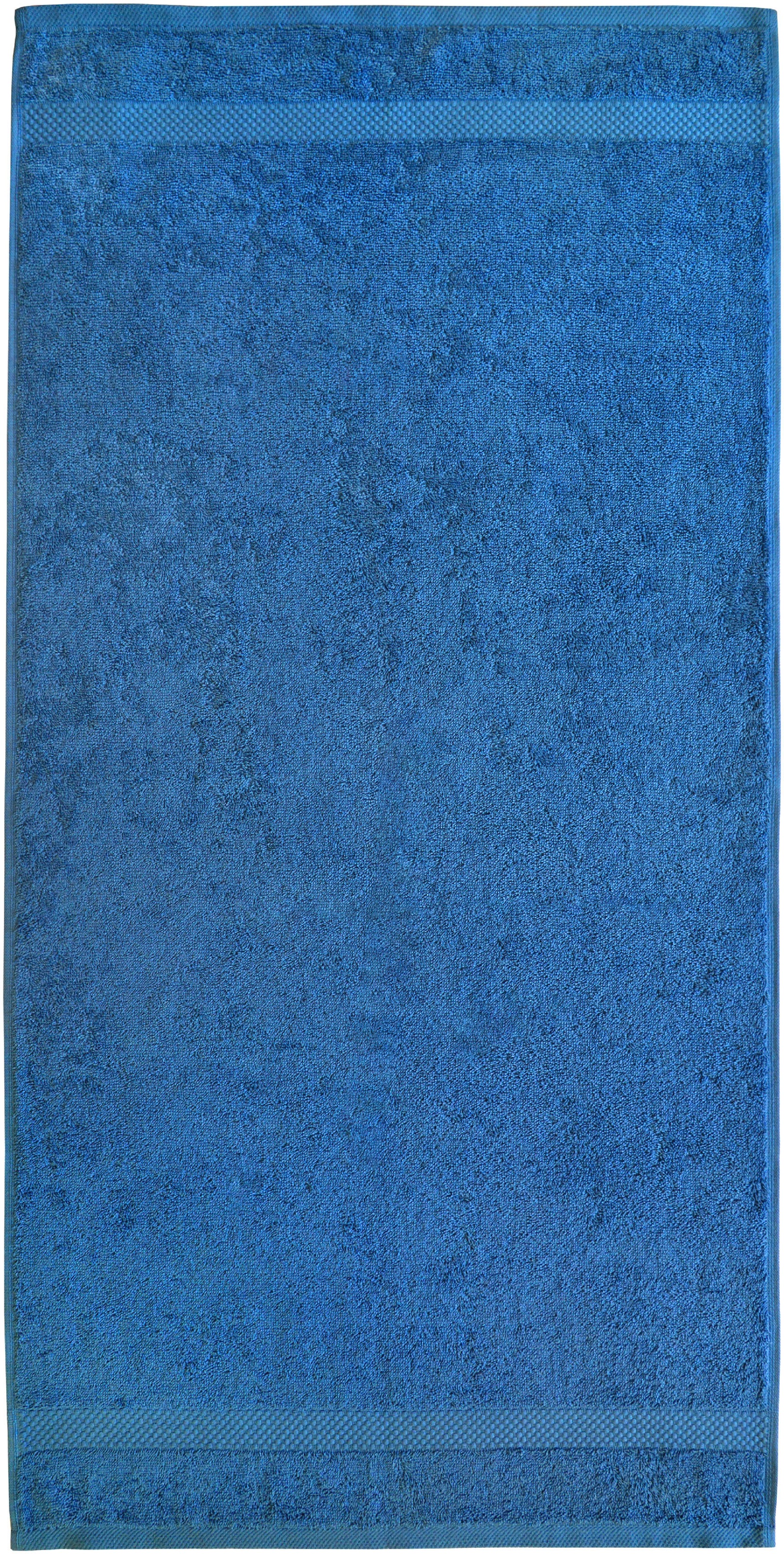 Duschtuch DYCKHOFF, B:70cm L:140cm, blau, Walkfrottier, Obermaterial: 100% Baumwolle, Handtücher, "Planet"
