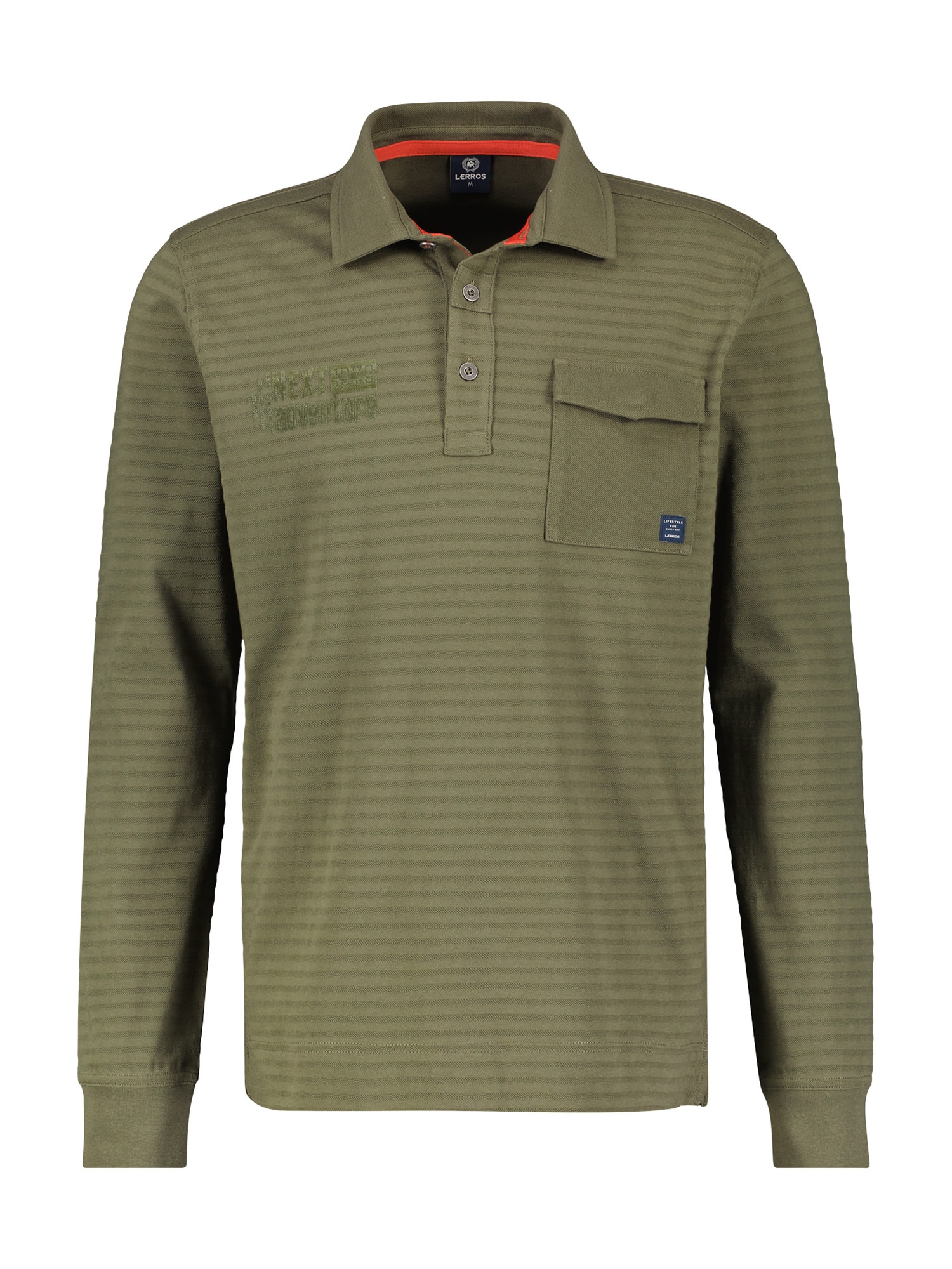 LERROS Langarm-Poloshirt »LERROS Longsleeve-Polo, gestreift«
