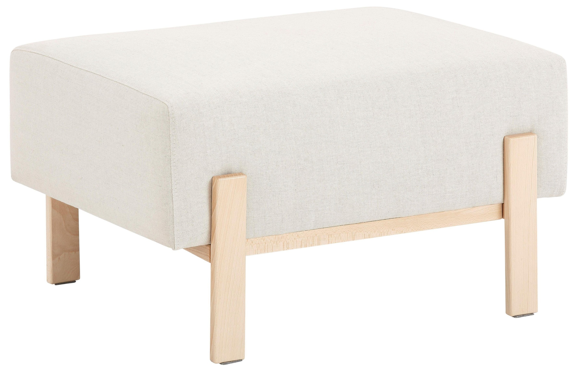 OTTO products Hocker "Hanne", Verschiedene Bezugsqualitäten: Baumwolle, rec günstig online kaufen