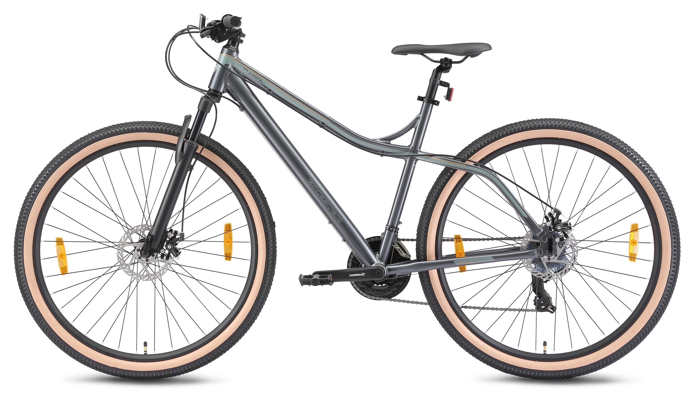Bikestar Mountainbike 21 Gang Shimano RD-TY300 Schaltwerk Kettenschaltung für Damen und Herren, Kettenschaltung
