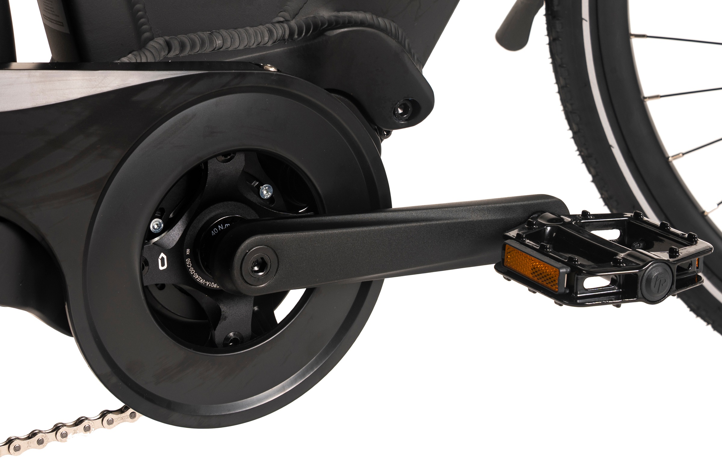 Adore E-Bike »28" Alu Cityfahrrad CX-440 Mittelmotor 75NM / 15Ah schwarz matt«, 7 Gang, Shimano, Tourney, Mittelmotor 250 W