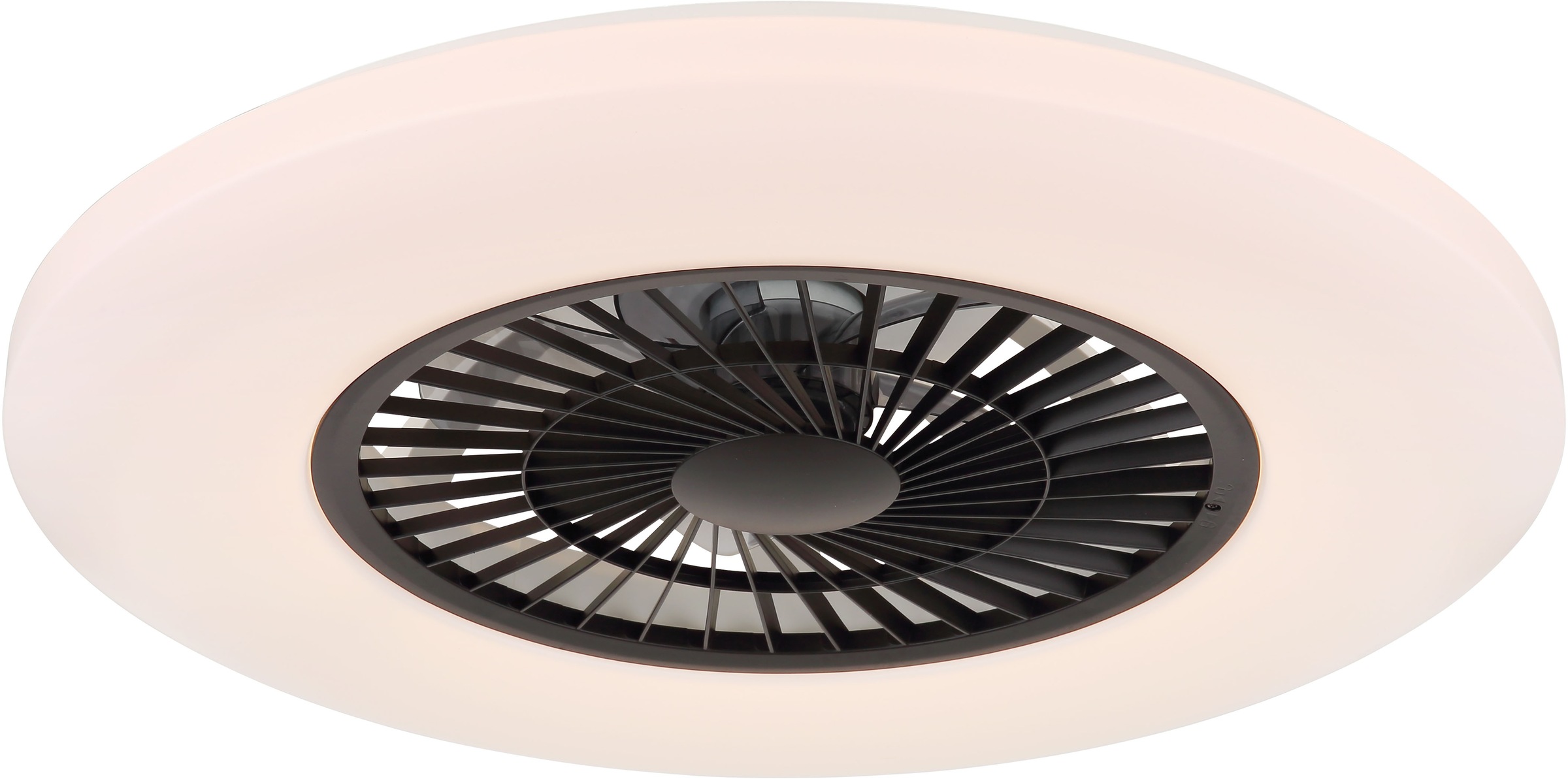 GLOBO LIGHTING Deckenleuchte »ALVA«, Leuchtmittel LED-Modul | LED fest integriert, Ventilator/ Büro / Wohnbereich / Schlafzimmer / weiß / Flügel innen