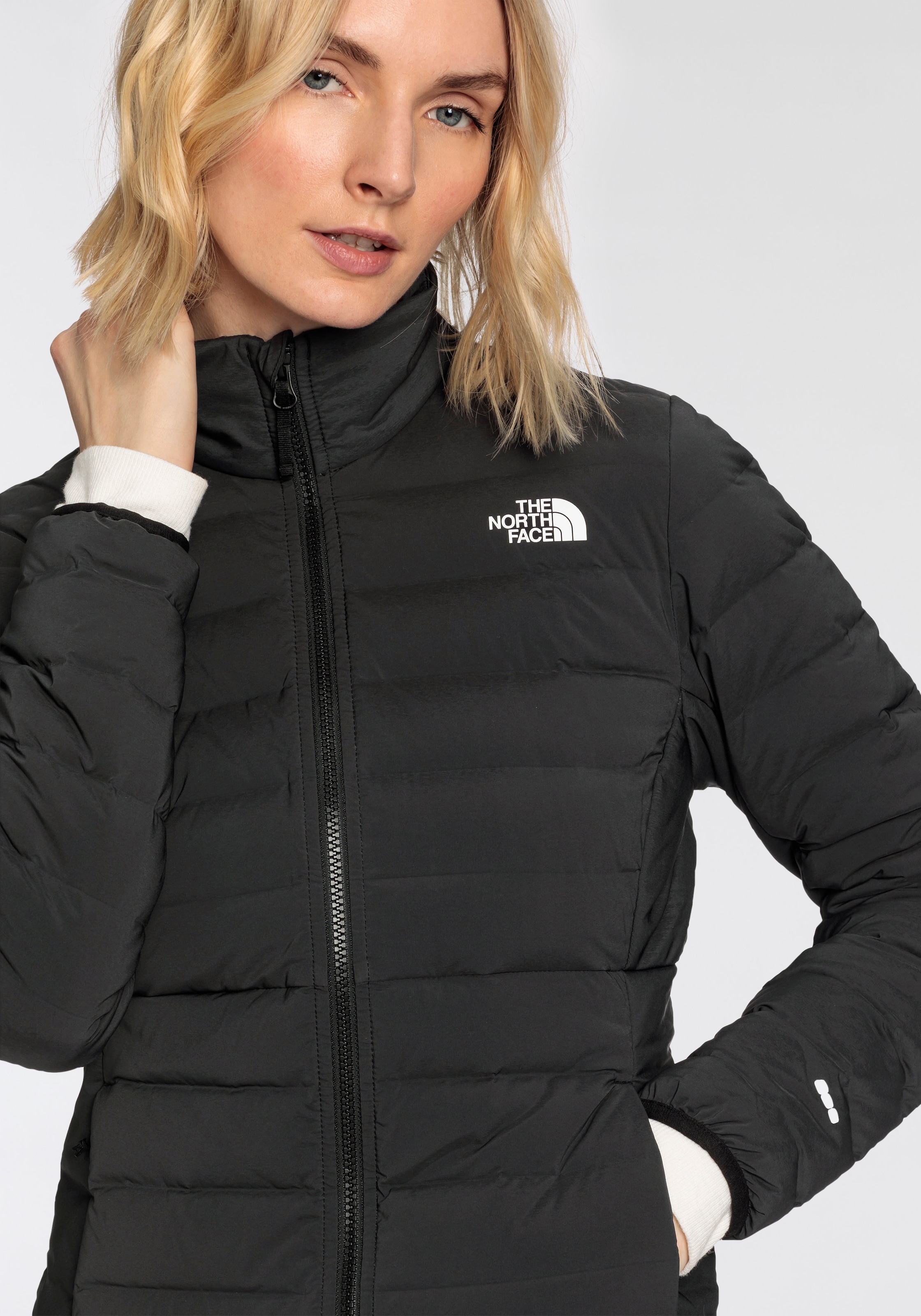 The North Face Daunenjacke »W BELLEVIEW STRETCH DOWN JACKET«, mit Logodruck