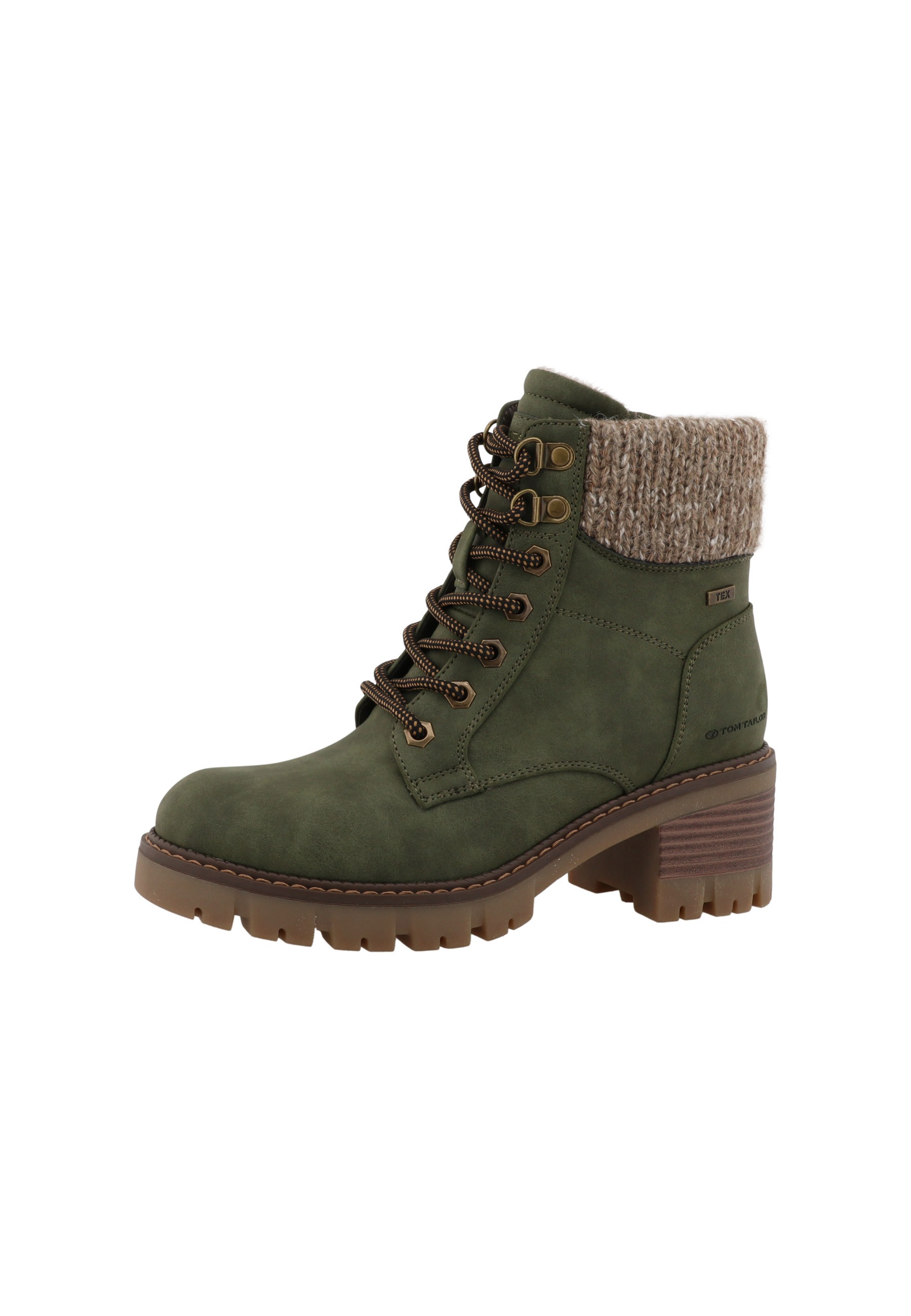 Stiefel TOM TAILOR "Tom Tailor Winter Boots", Damen, Gr. 37, khaki, unifarben, Schuhe Stiefel 2