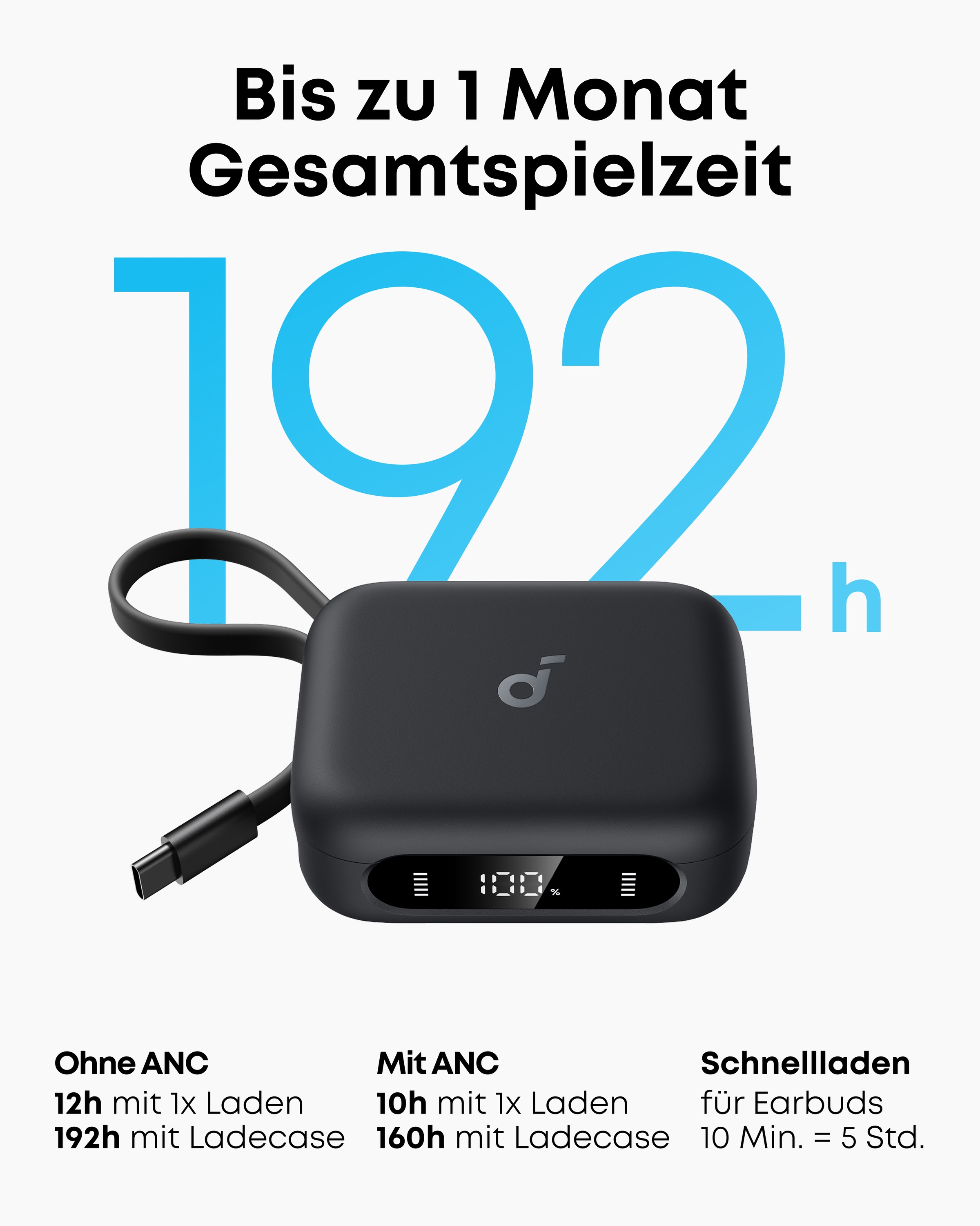 Anker wireless In-Ear-Kopfhörer »soundcore P41i« Bluetooth Active Noise Cancelling (ANC)